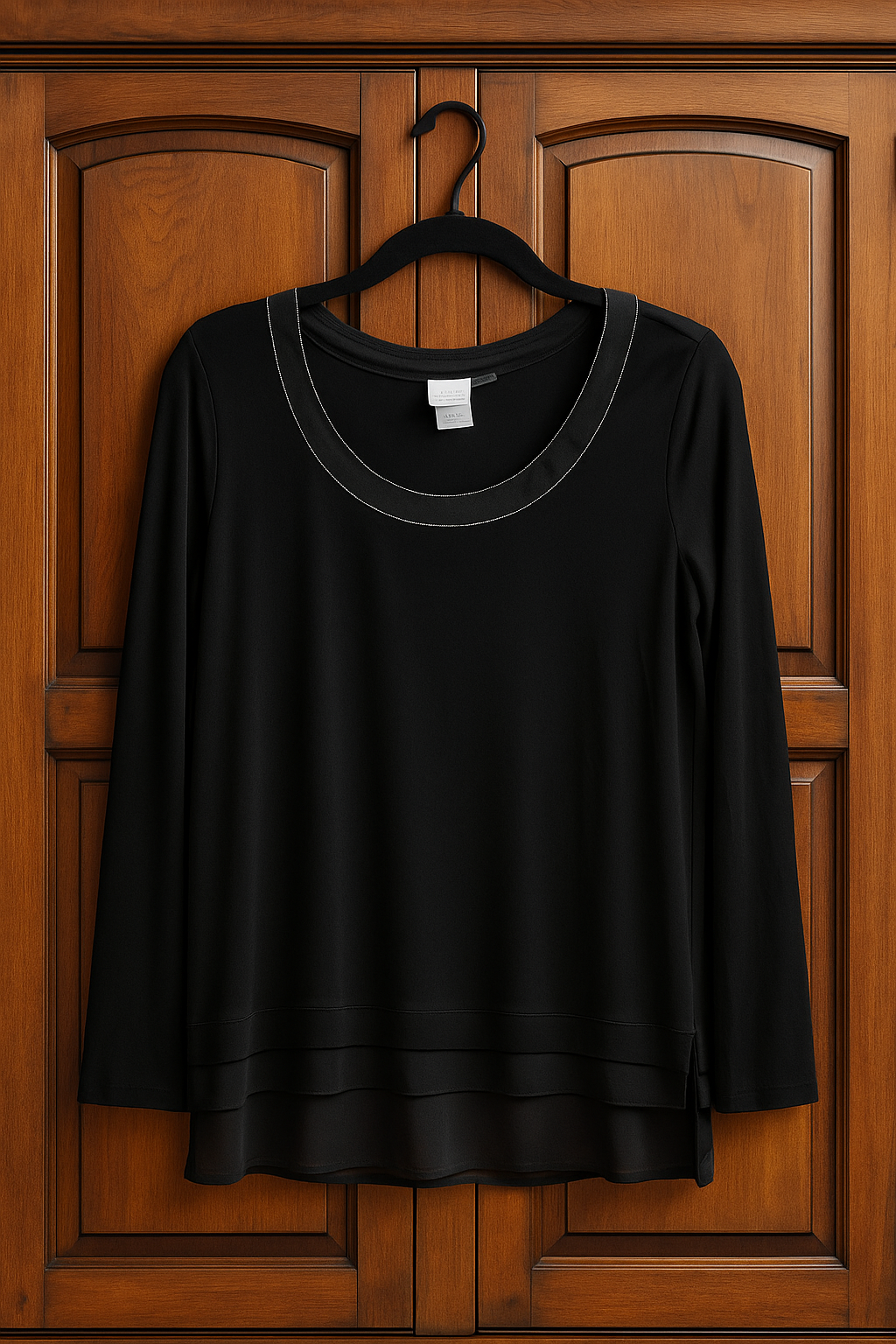 White House Black Silky Top