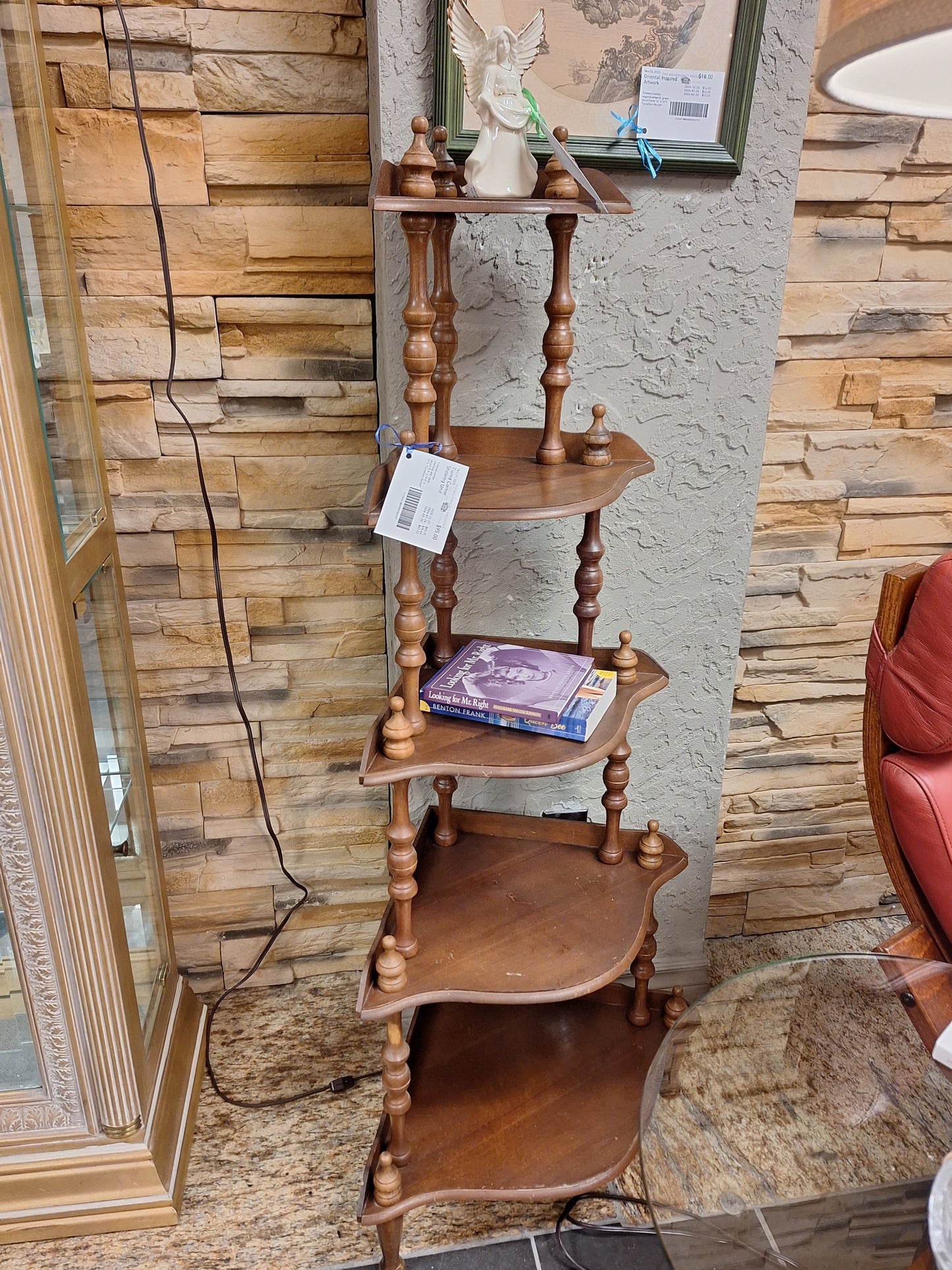 Tiered Corner Shelving Unit