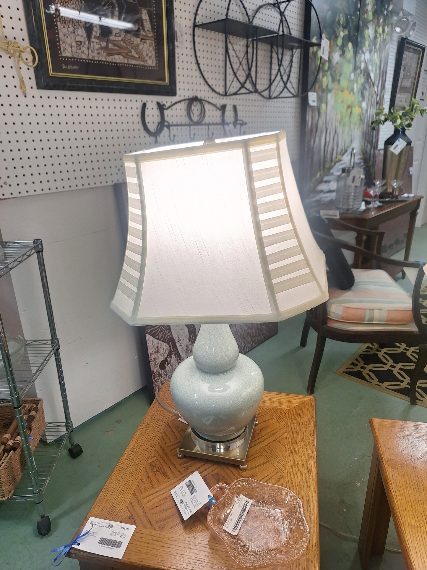Ceramic Table Lamp- 28"h