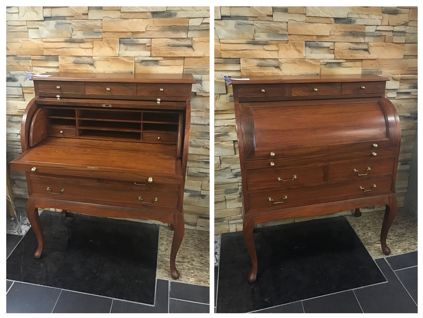 Antique Style Roll-Top Desk