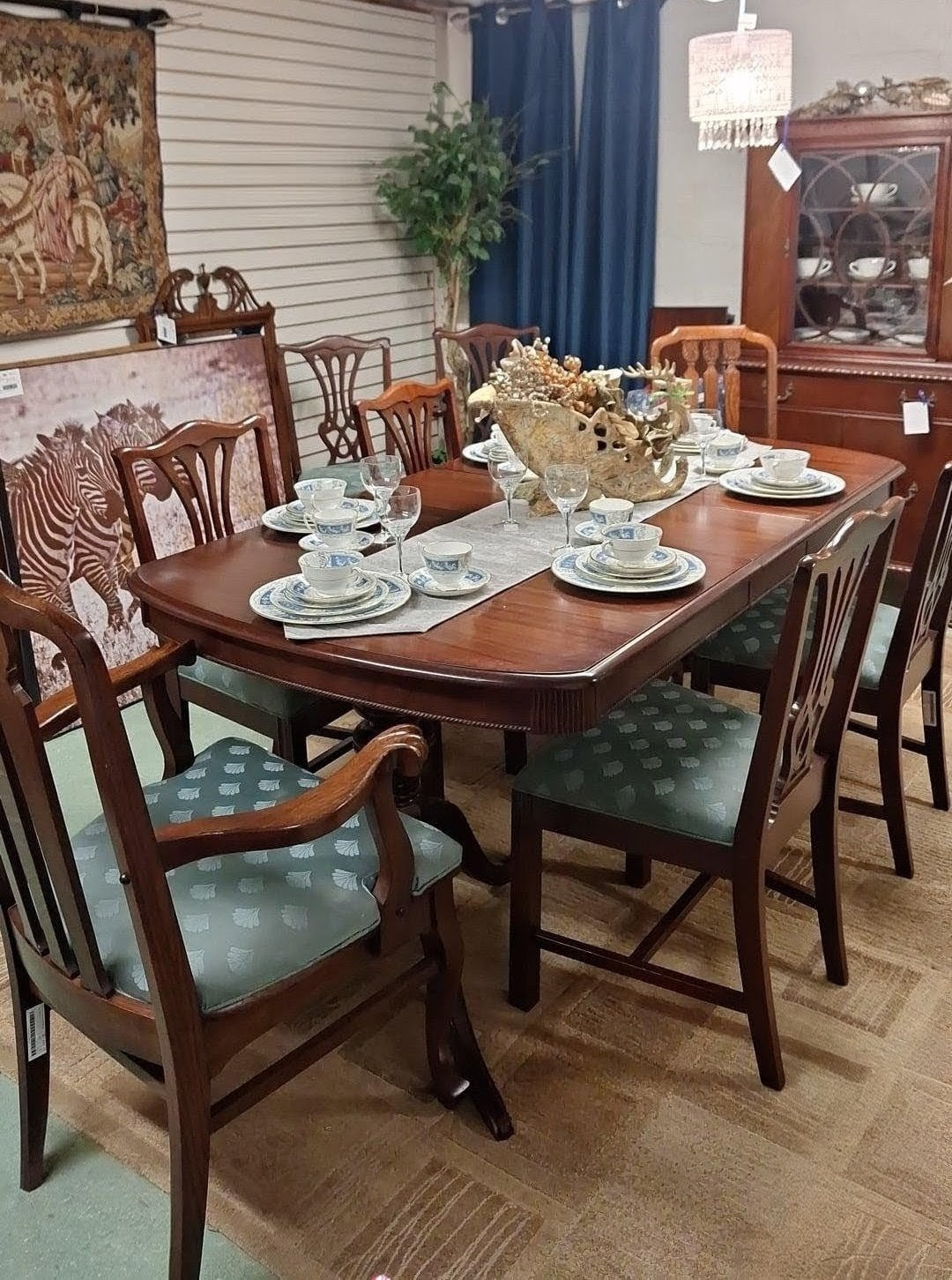 Cherry Dining Set w 8 Chairs