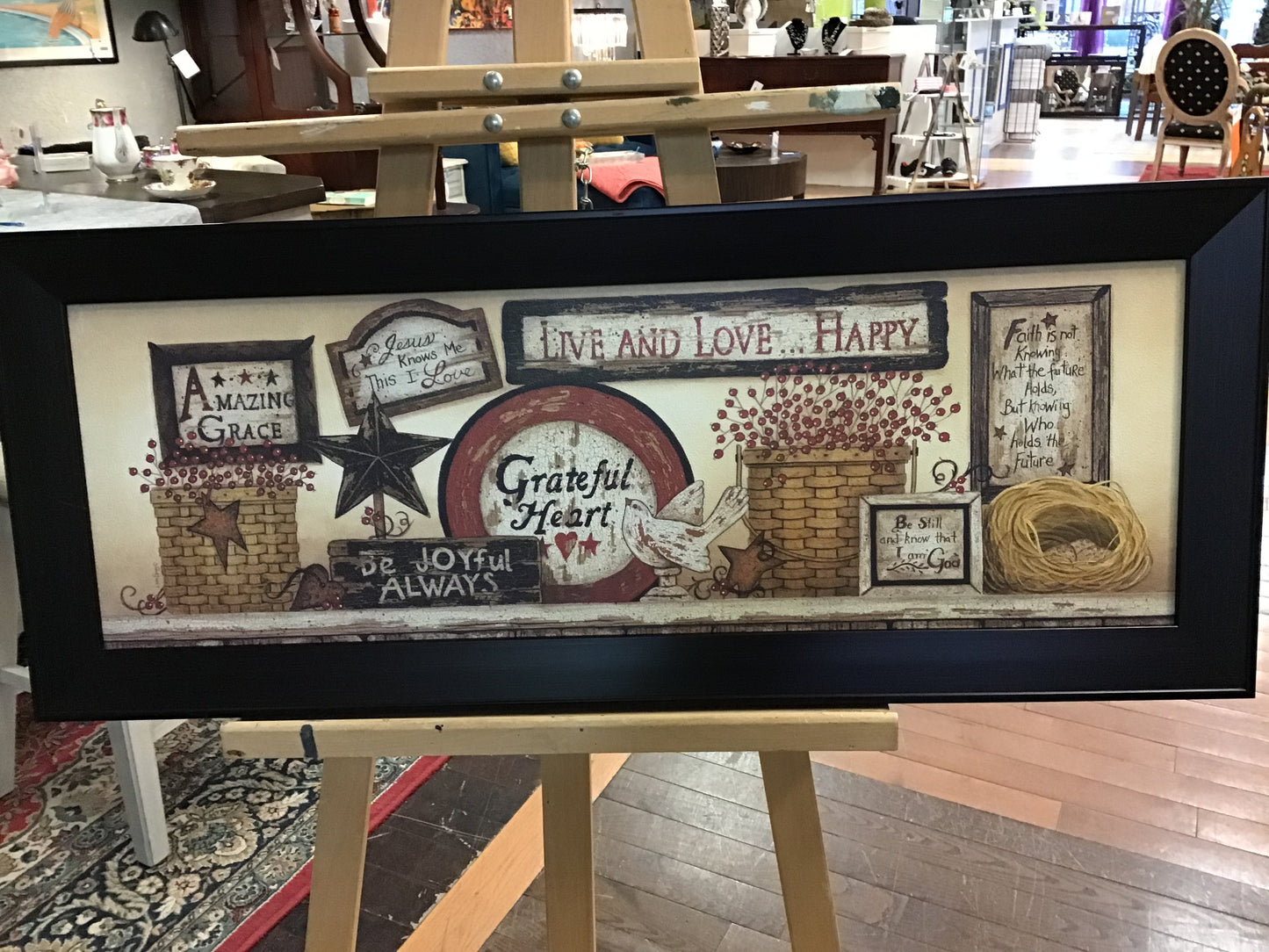 Framed Artwork "Grateful Heart"