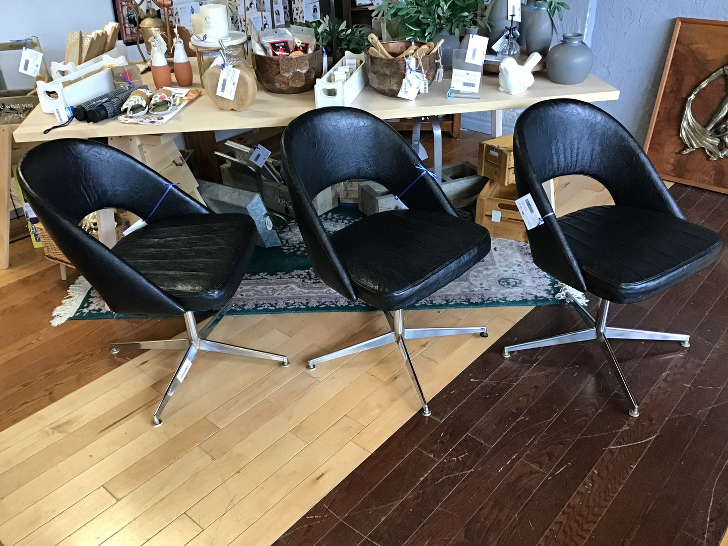 MCM Black Swivel Chair-Each