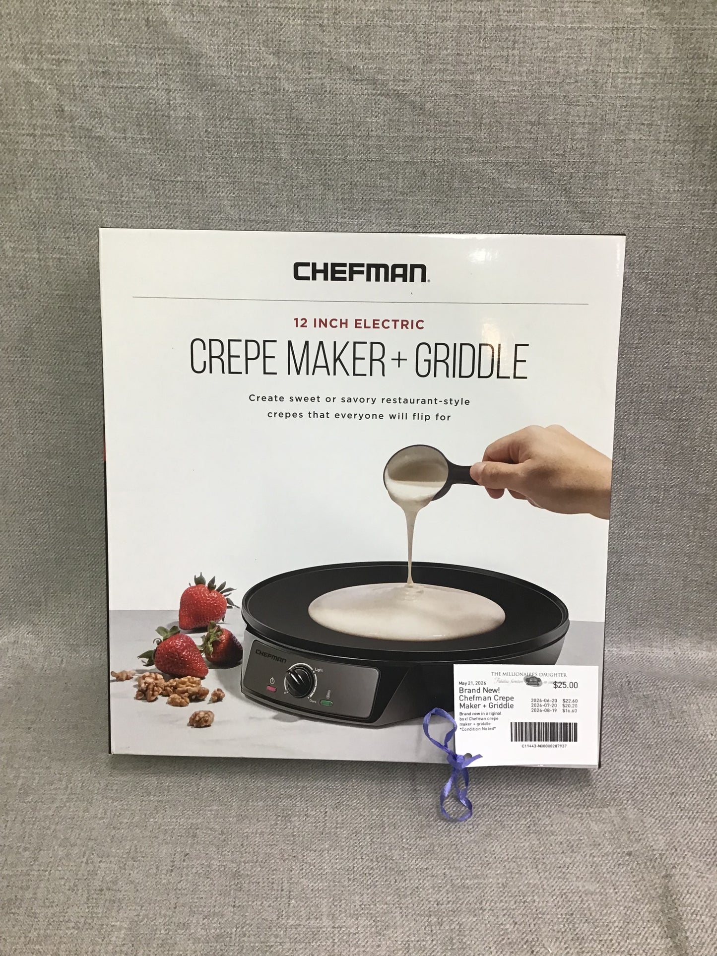 Brand New! Chefman Crepe Maker + Griddle