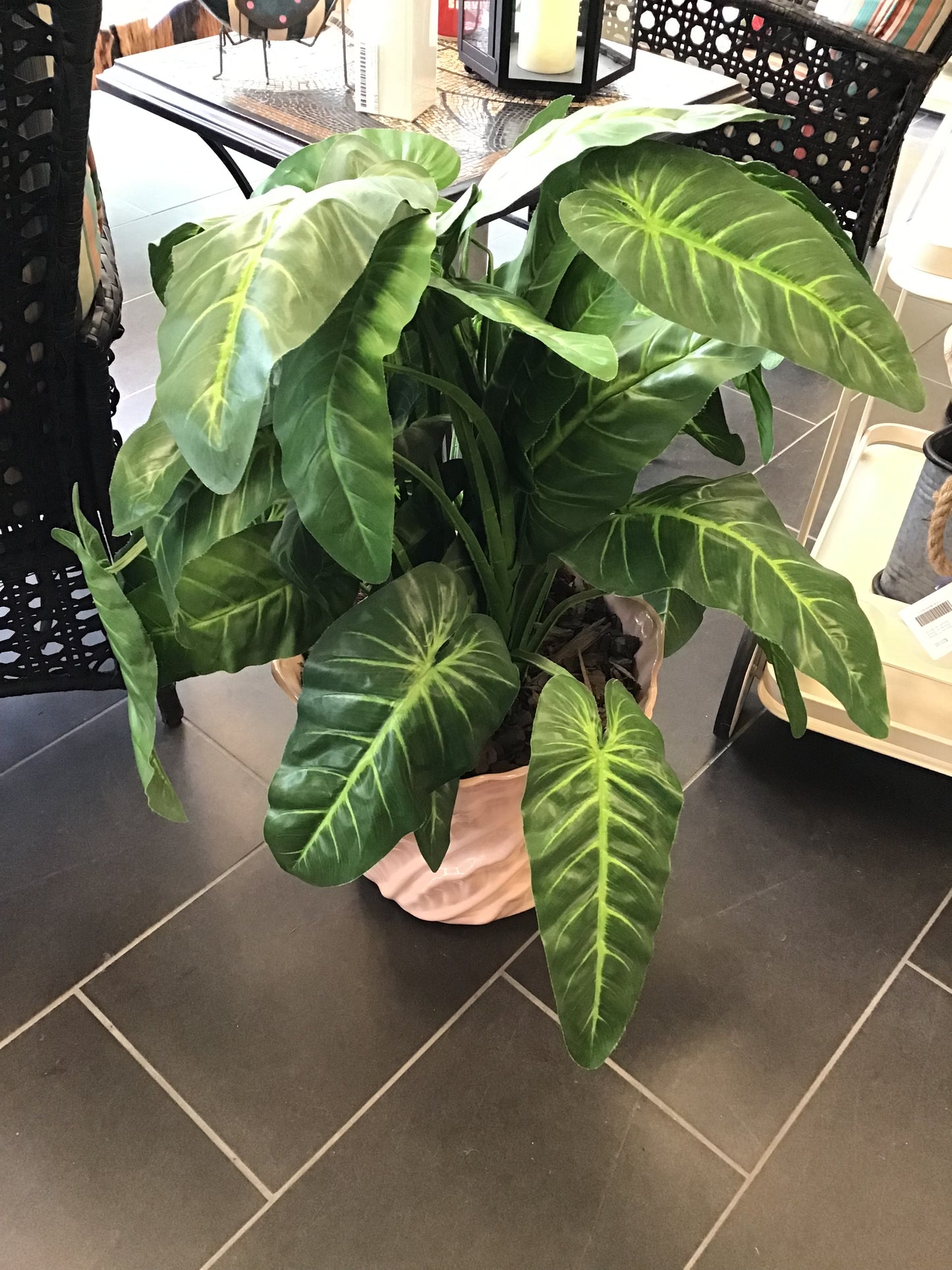 Faux Plant w Ceramic Pot