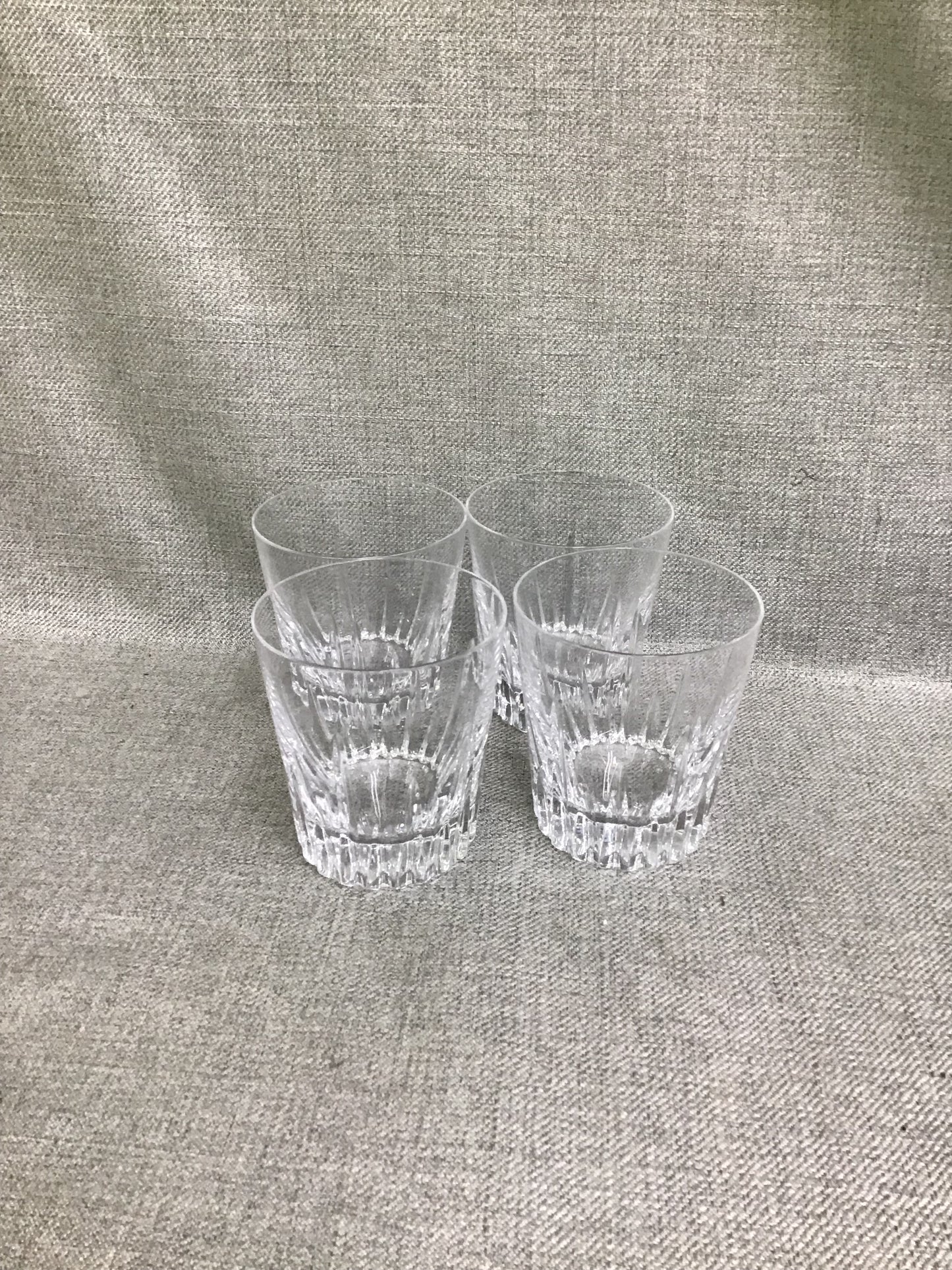 Set of 4 Waterford Double Old Fashion Glasses