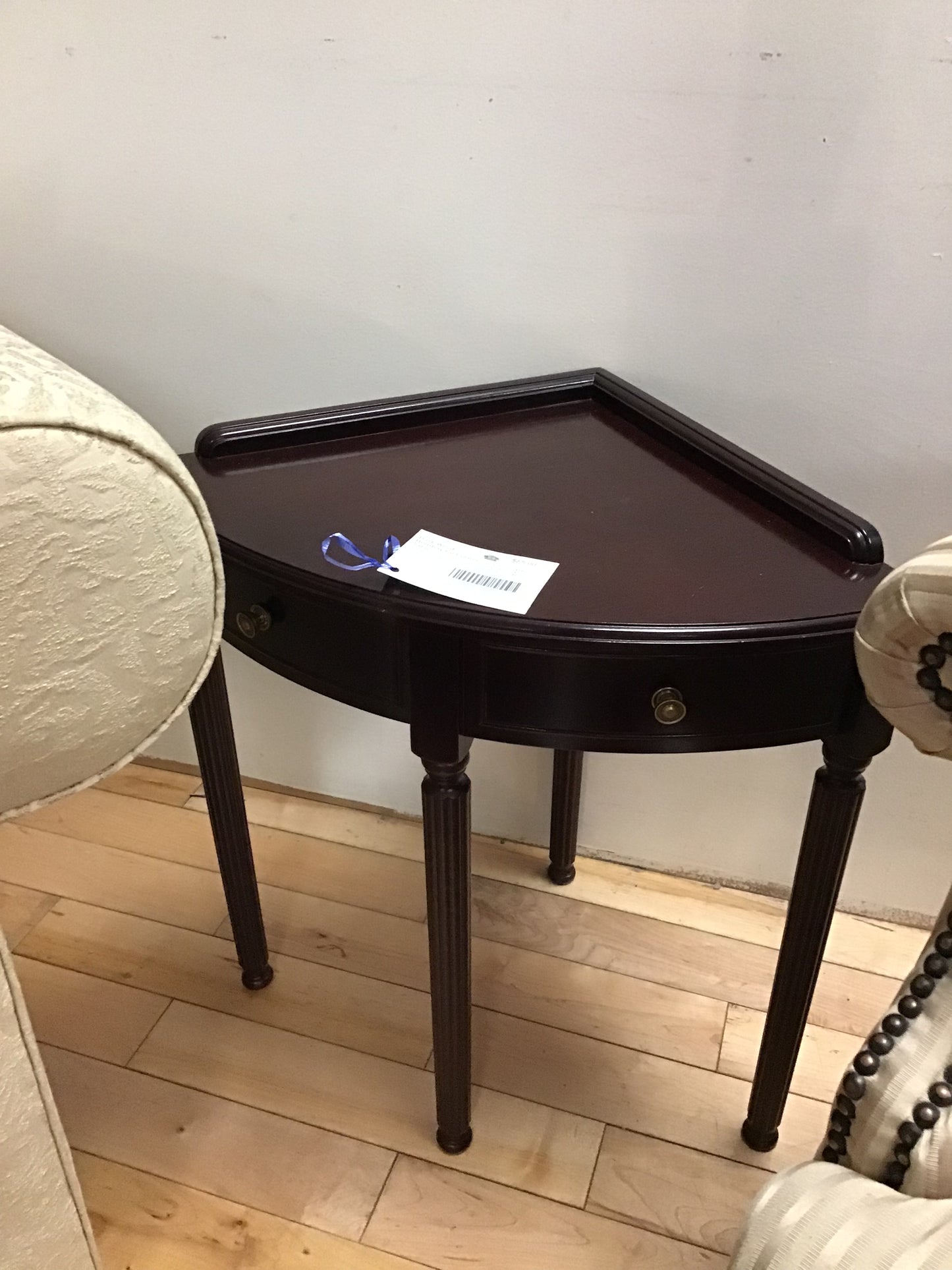 Dark Wood Bombay Co Corner Table
