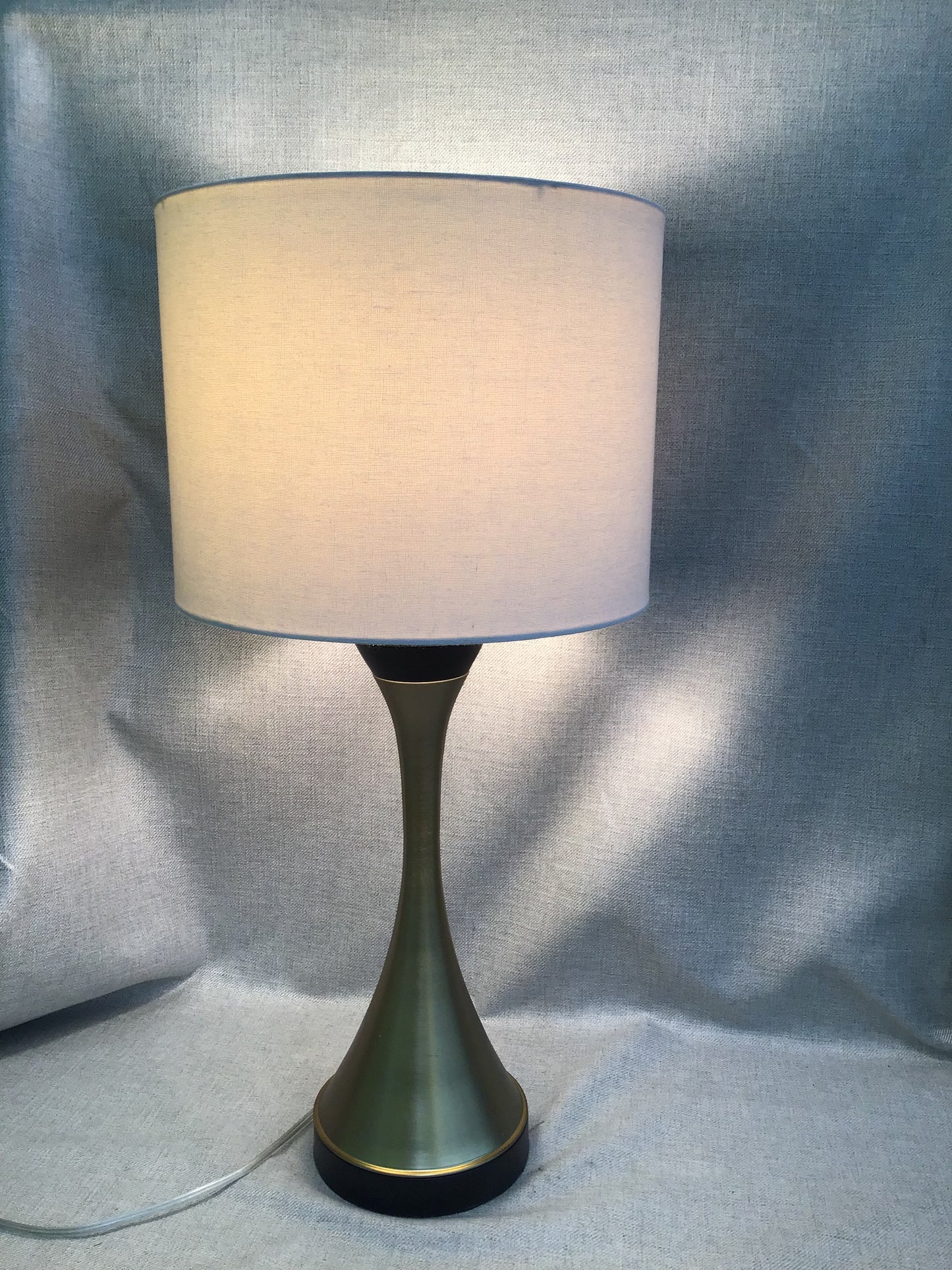 Brass Coloured Tri-Light Table Lamp