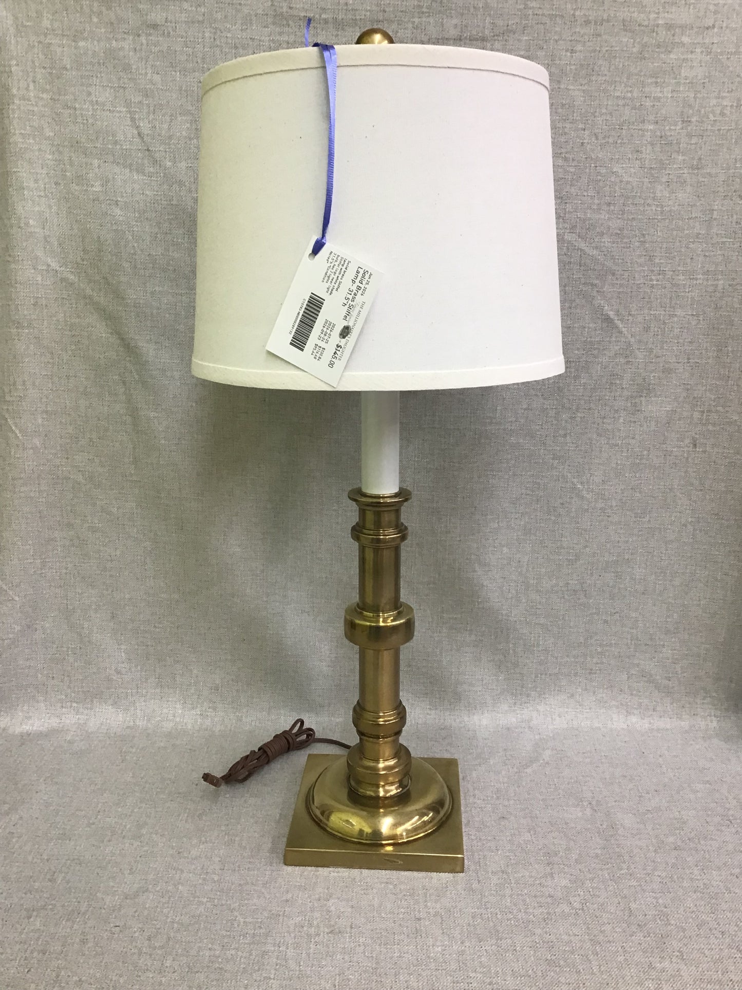 Solid Brass Stiffel Lamp- 31.5"h