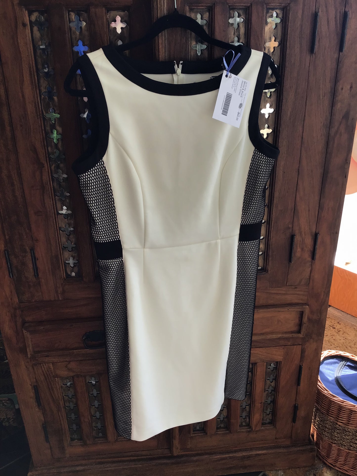White & Black Jessica Dress