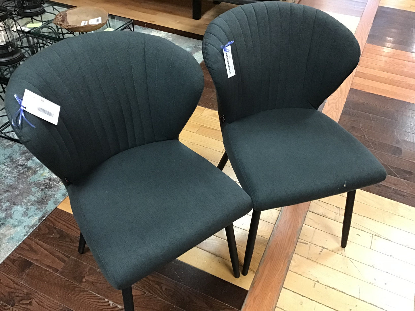 HOMCOM Pair Modern Dining Chairs