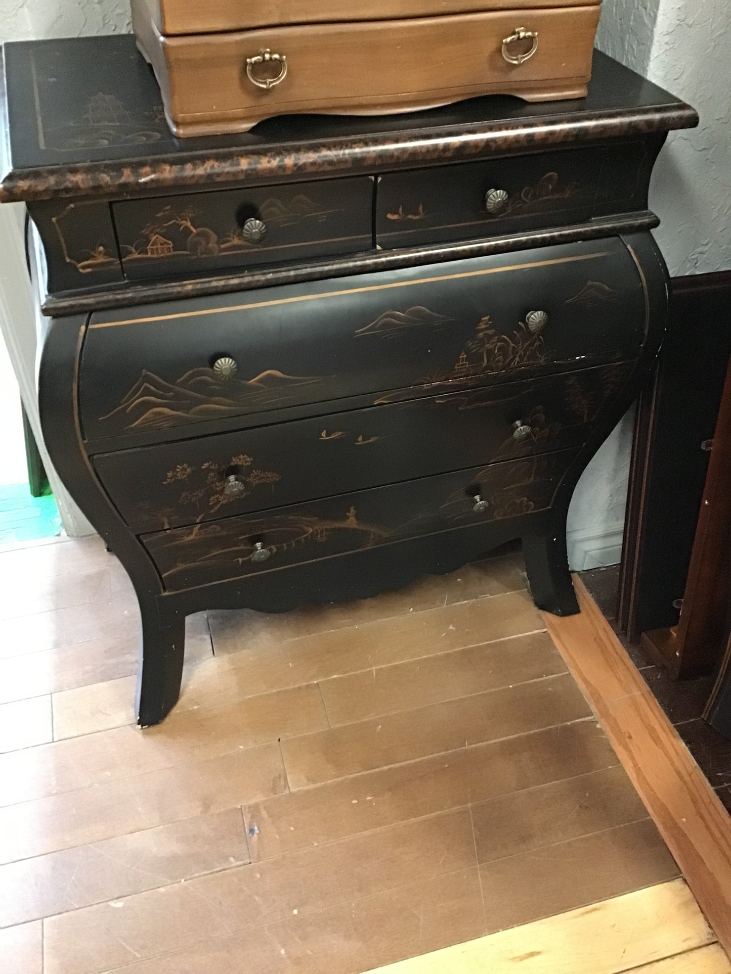 Painted Oriental Inspired Chest