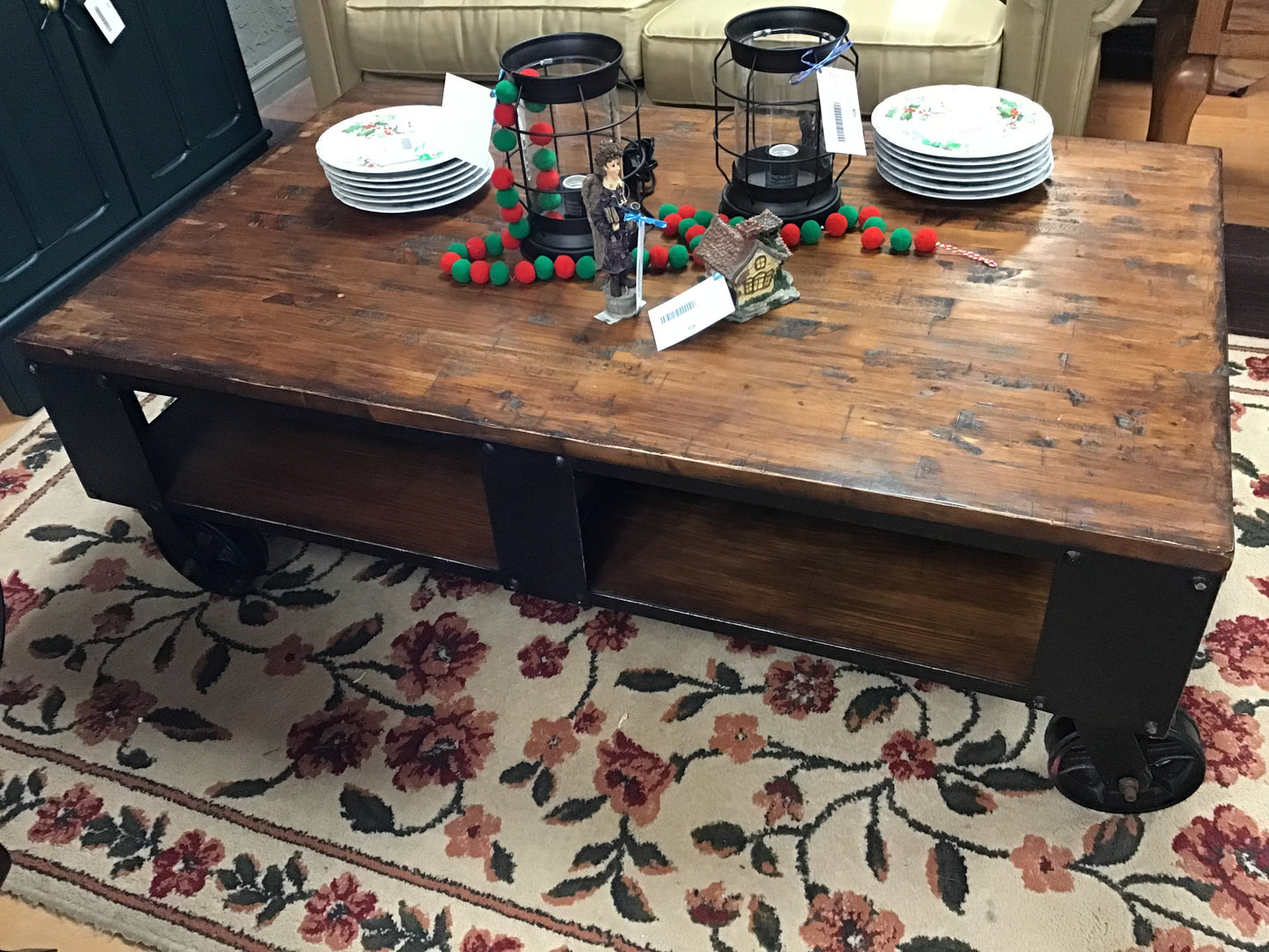 Rustic Industrial Style Coffee Table