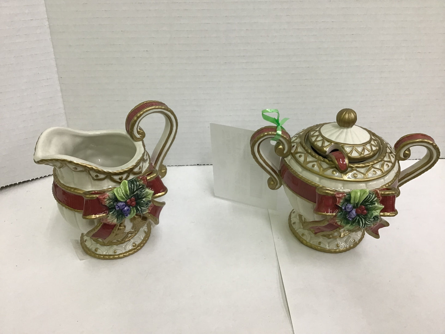 Fitz & Floyd 'Christmas Deer' Cream & Sugar