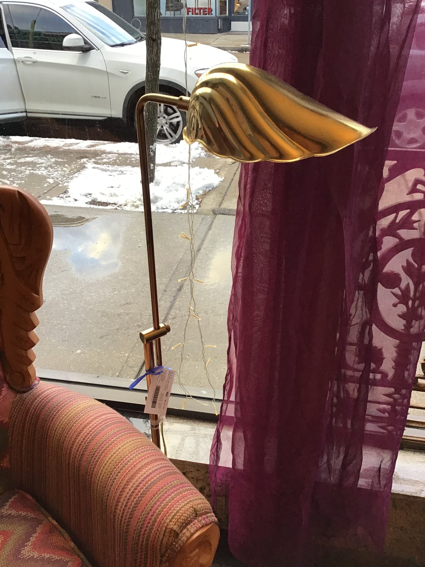 Vintage Nautical Brass Floor Lamp