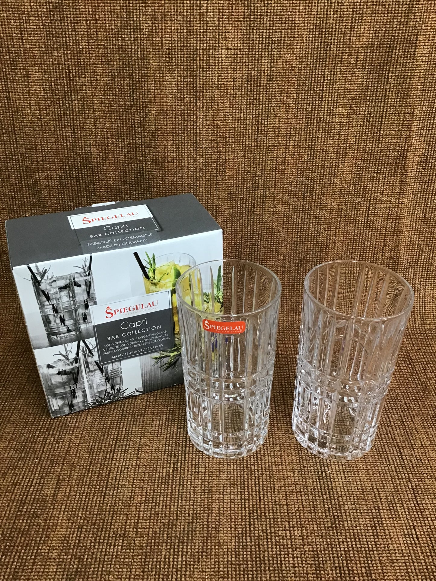 Pair Spiegelau 'Capri' Long Drink Glass