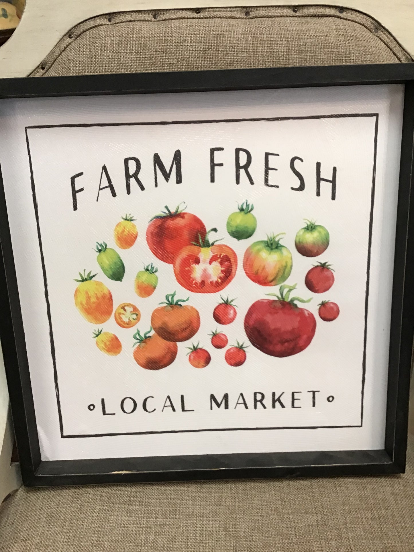 New! Framed Art 'Farm Fresh'