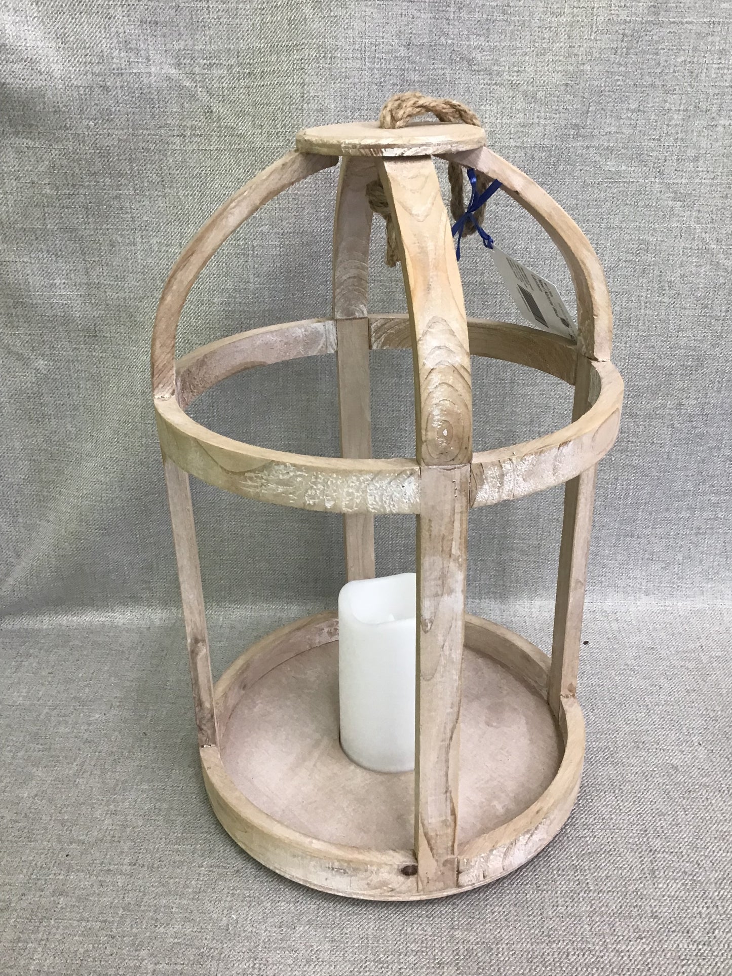 New! Natural Wood Lantern