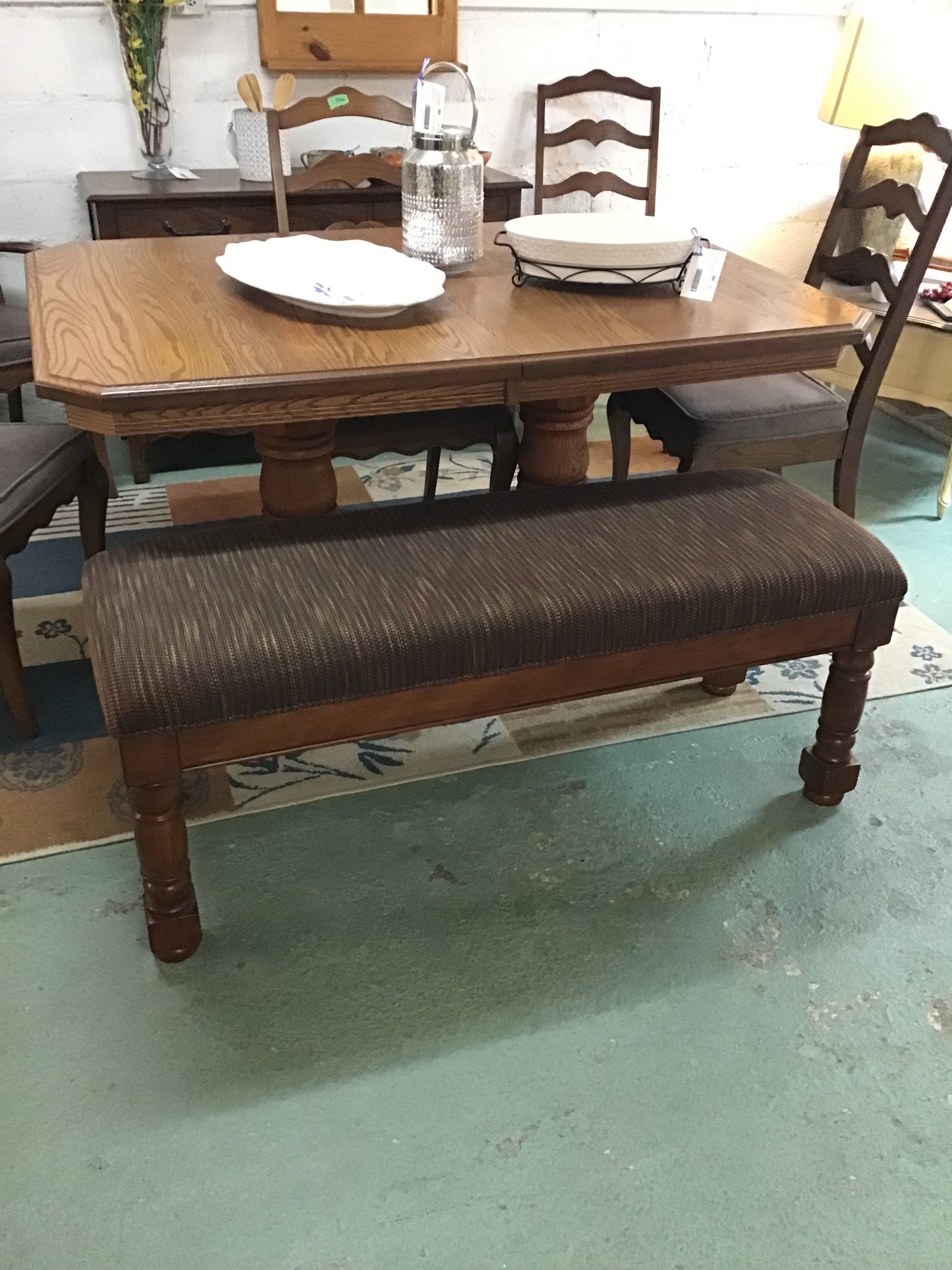 Gorgeous Dark Wood Bench