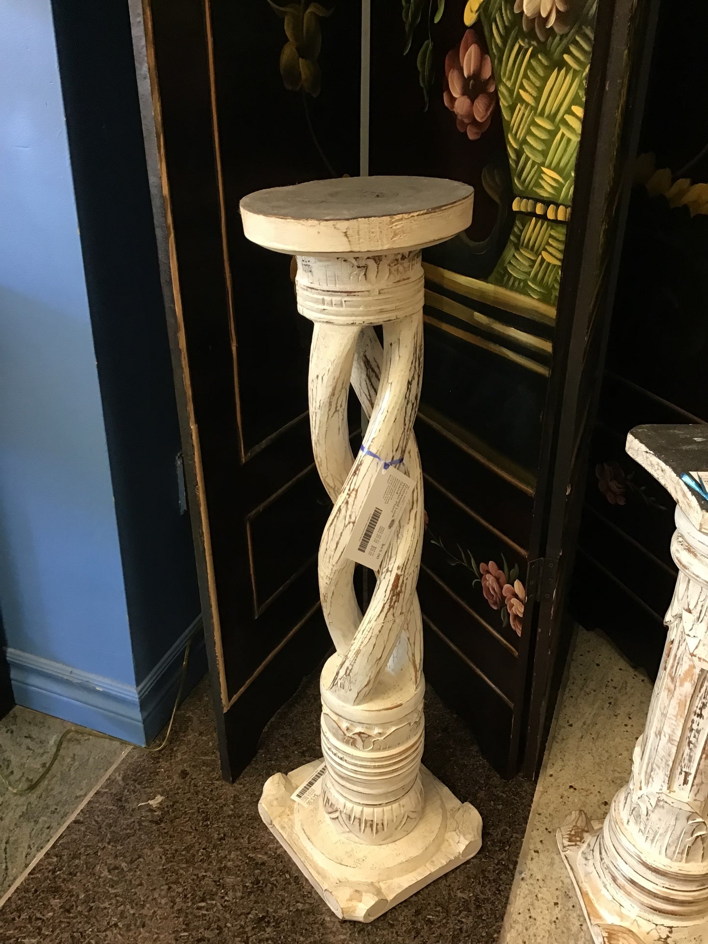 Distressed Look Wooden Plant Stand