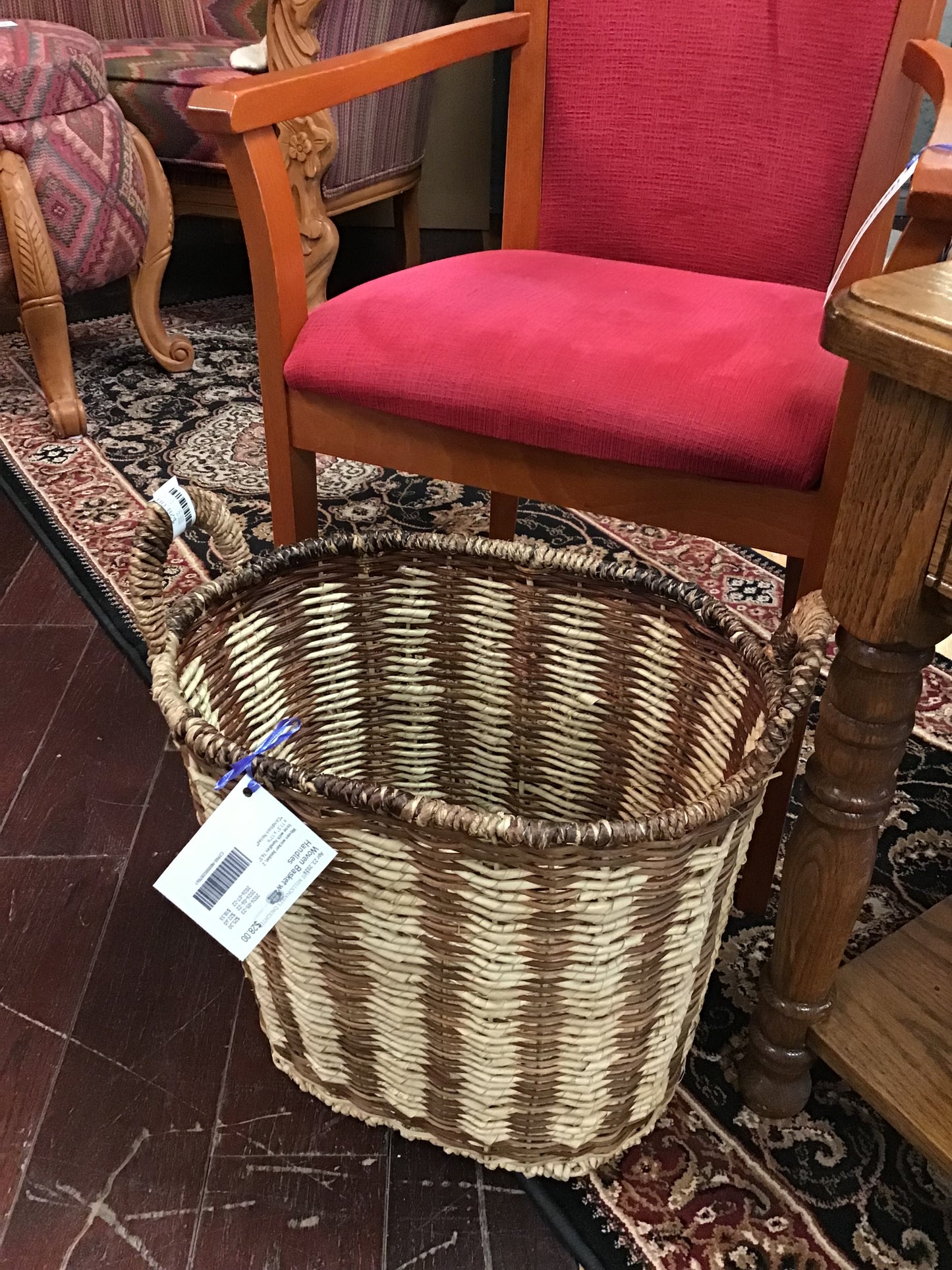Woven Basket w Handles