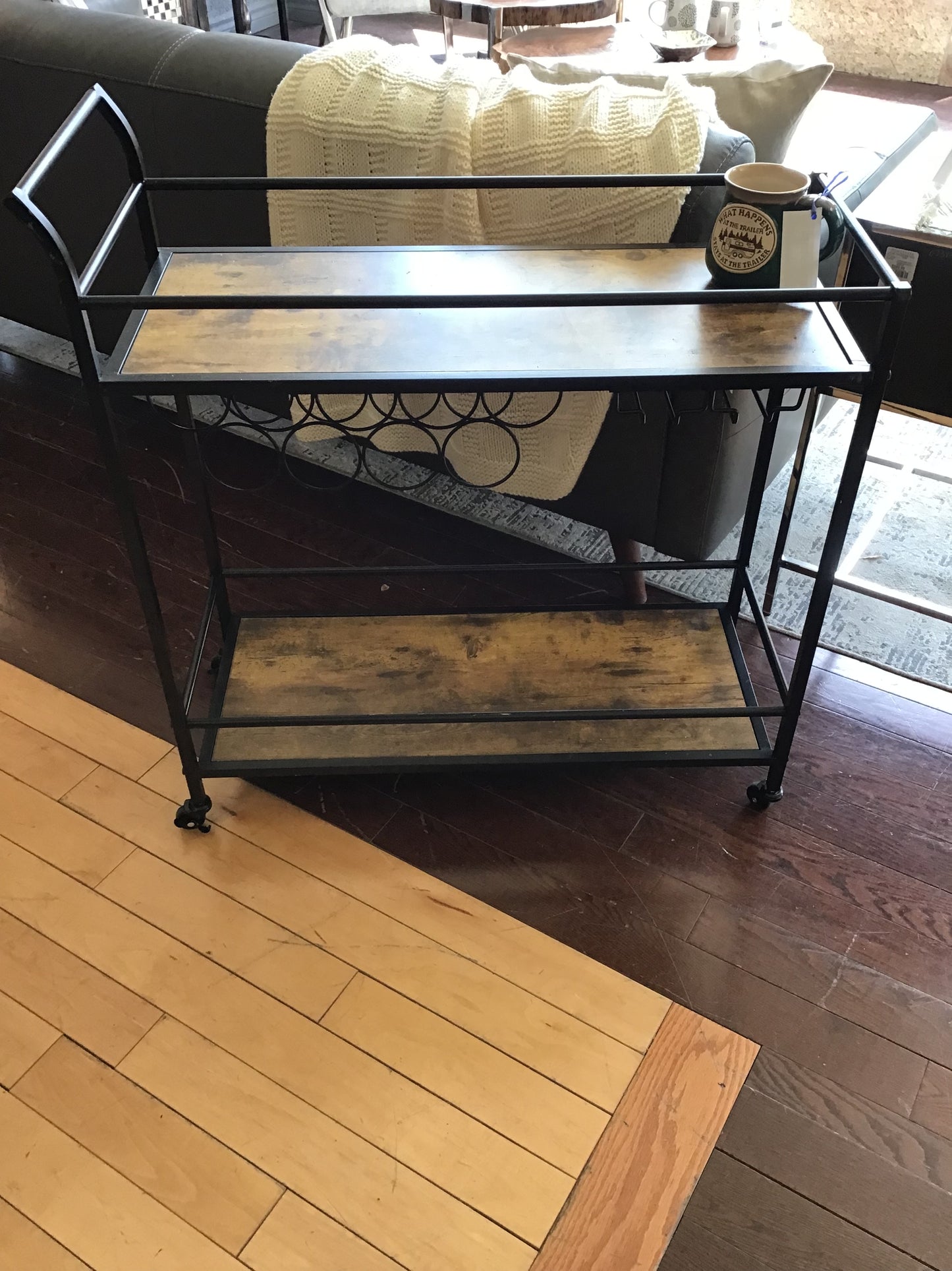 Modern Industrial Bar Cart
