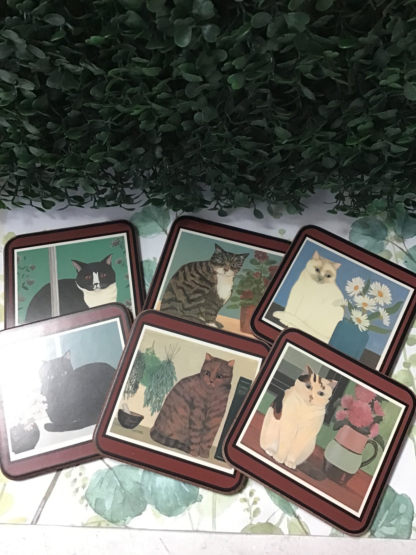 Pimpernel Cat Coasters.