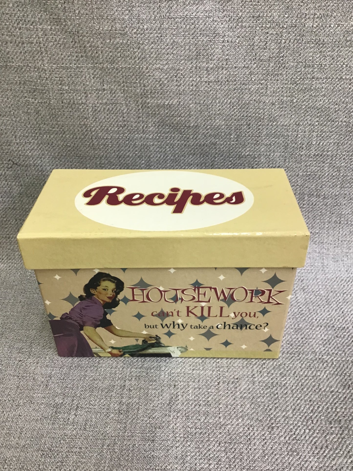 Retro Recipe Cards Box