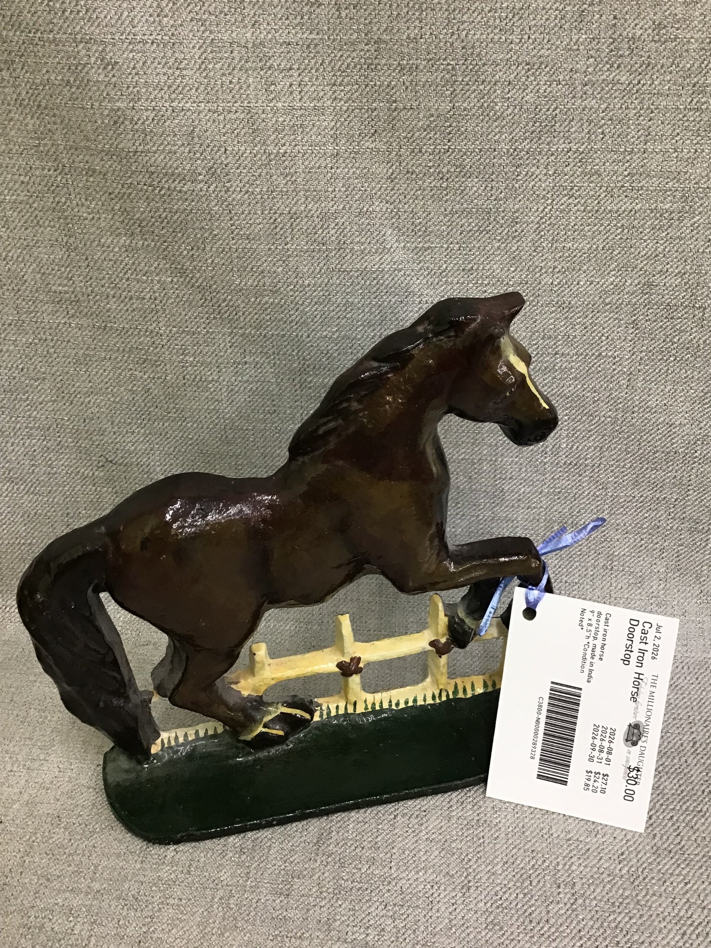 Cast Iron Horse Doorstop