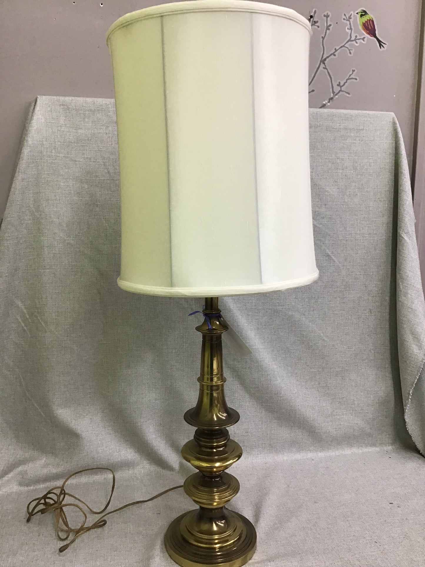 Solid Brass Table Lamp- 37"h