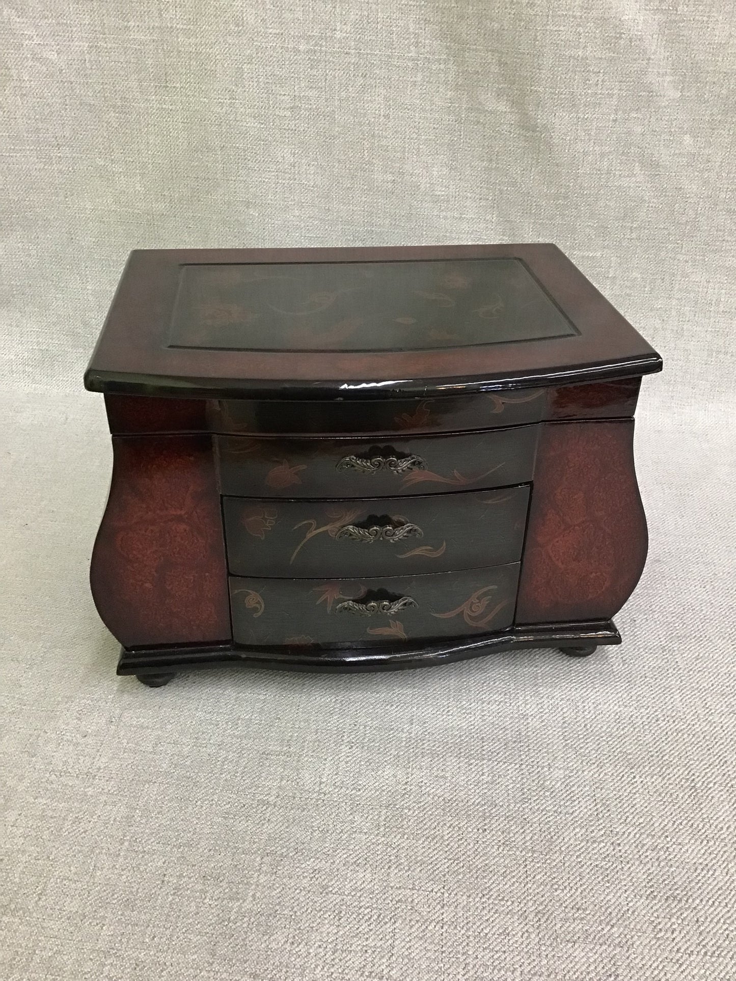 Bombay Co Dark Wood Jewellery Box