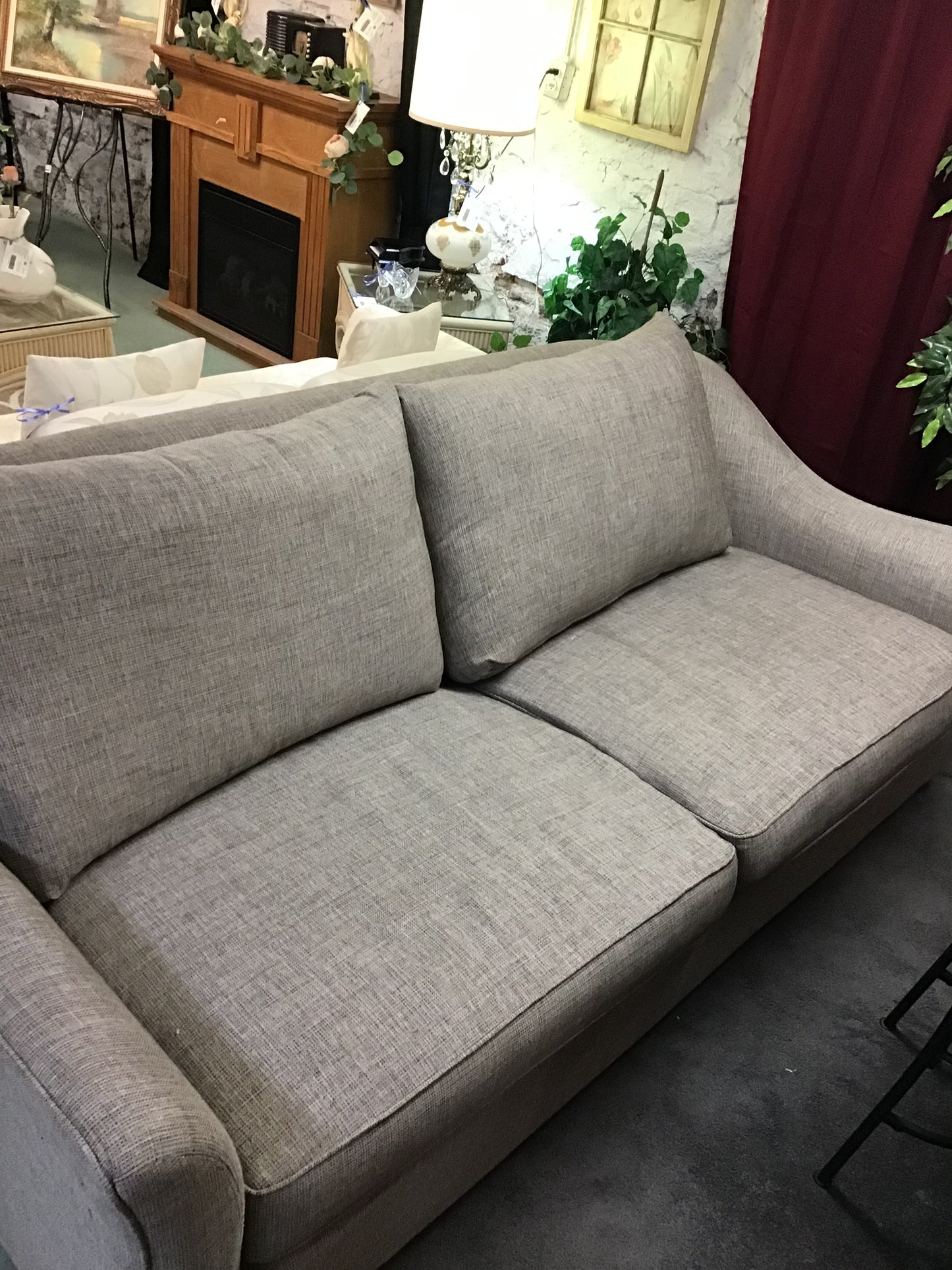 Grey Upholstered Sofa