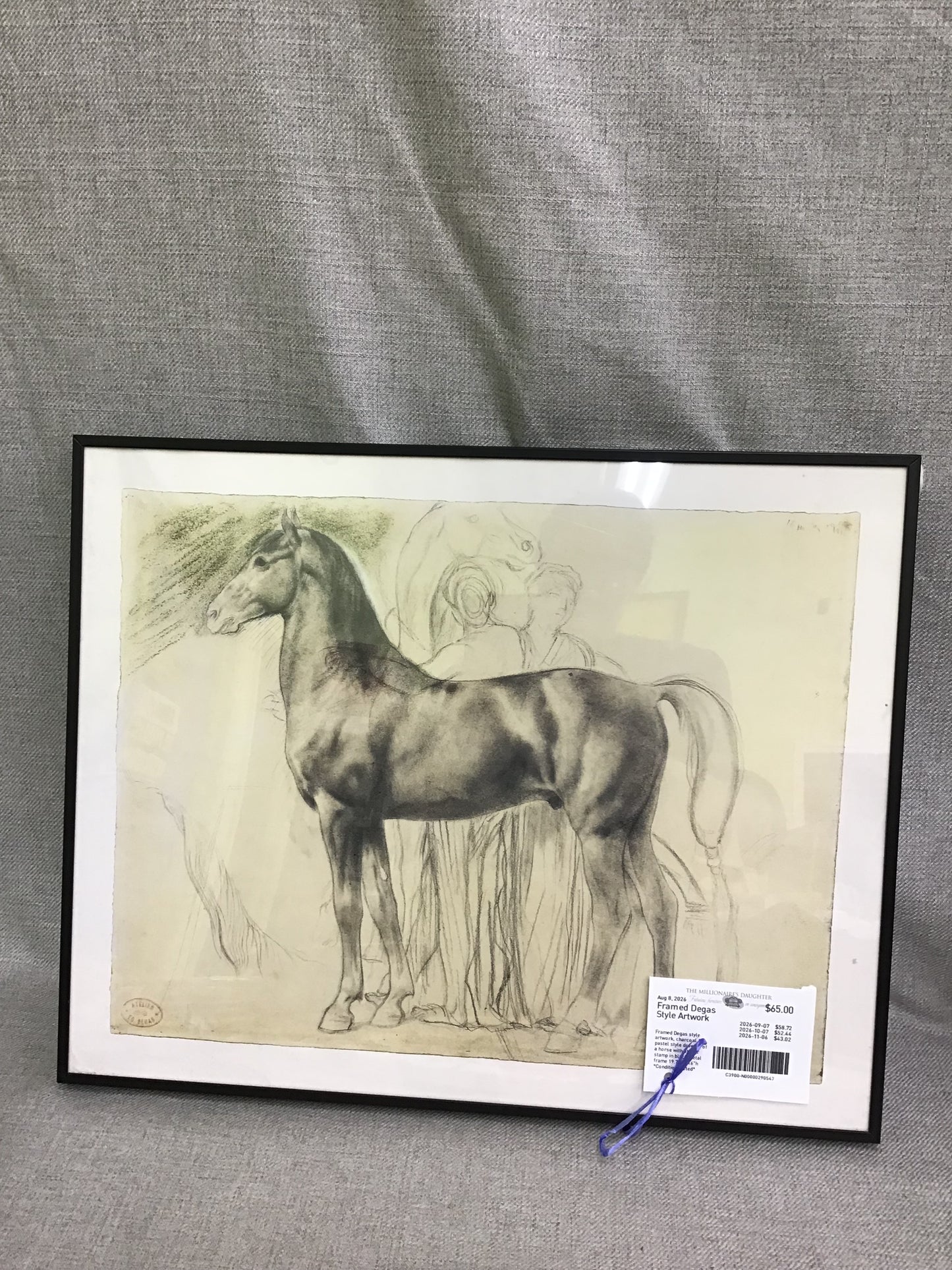 Framed Degas Style Artwork