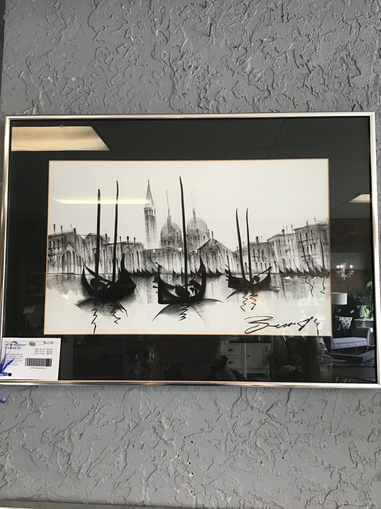 MCM Venetian Framed Art