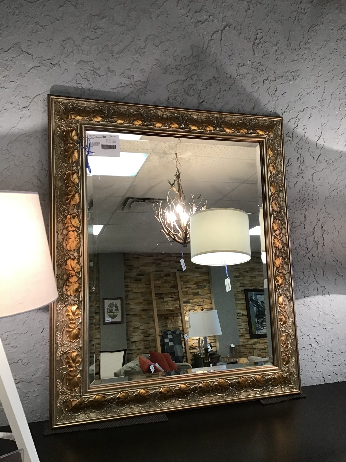 Framed Beveled Mirror