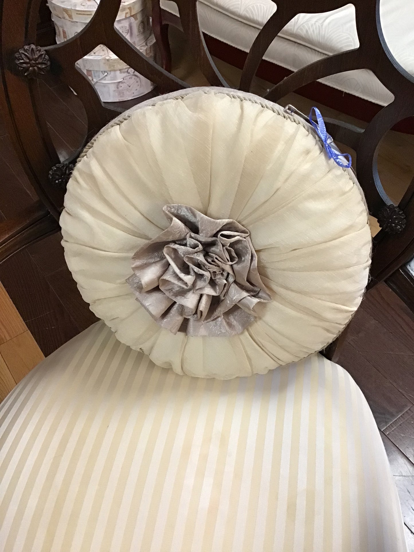 Round Throw Pillow- 13.5"d