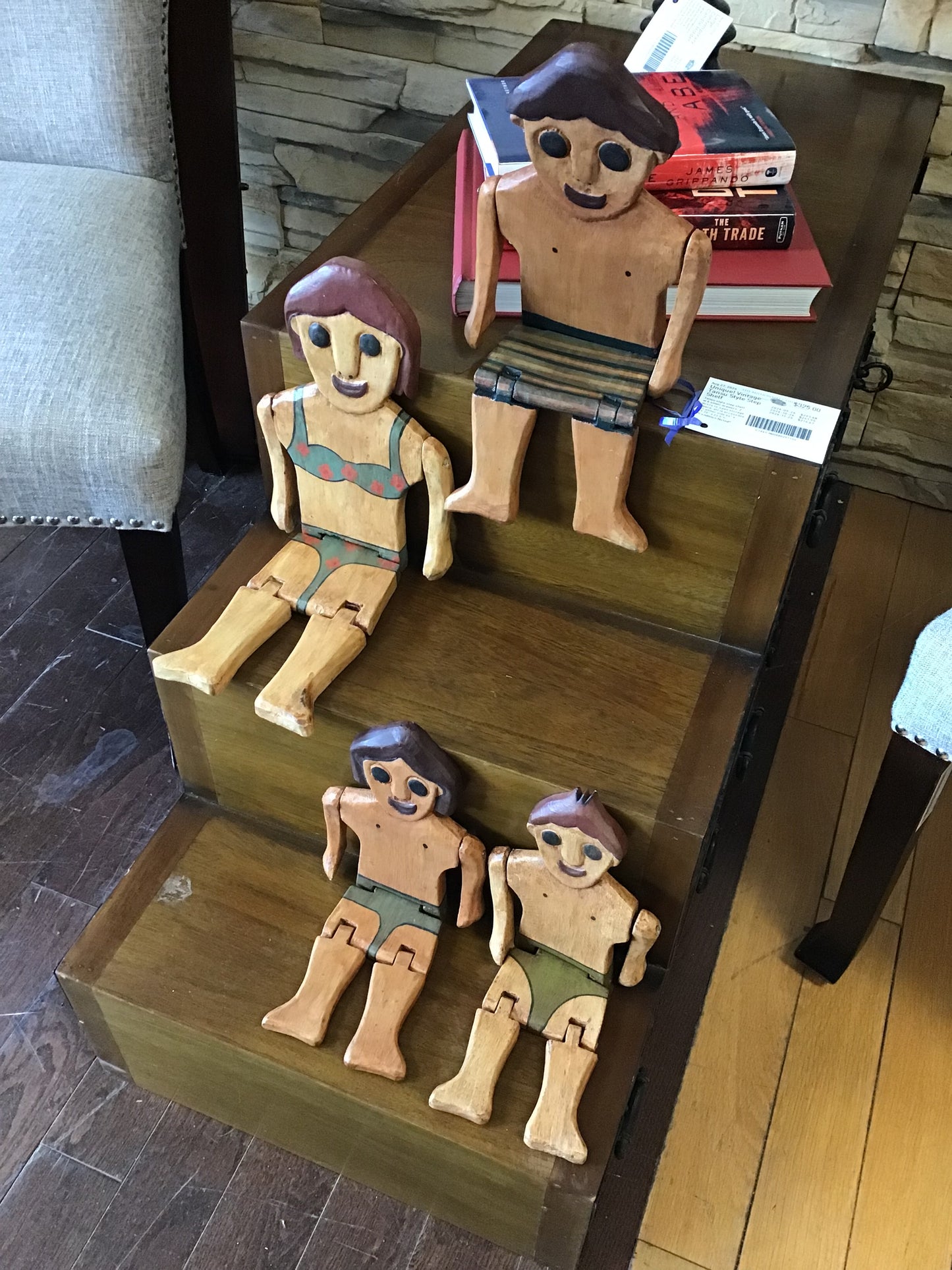 Unique! Articulated Wooden Family Figures