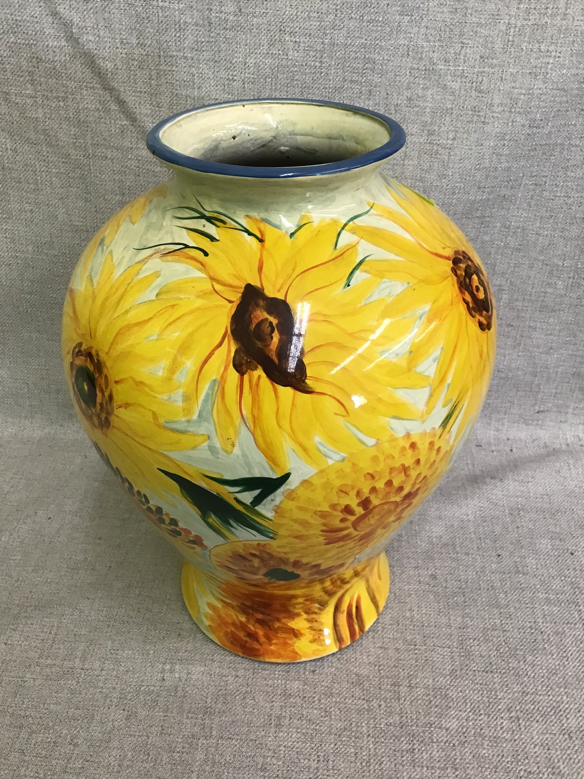 Pretty Sunflower Ceramic Vase