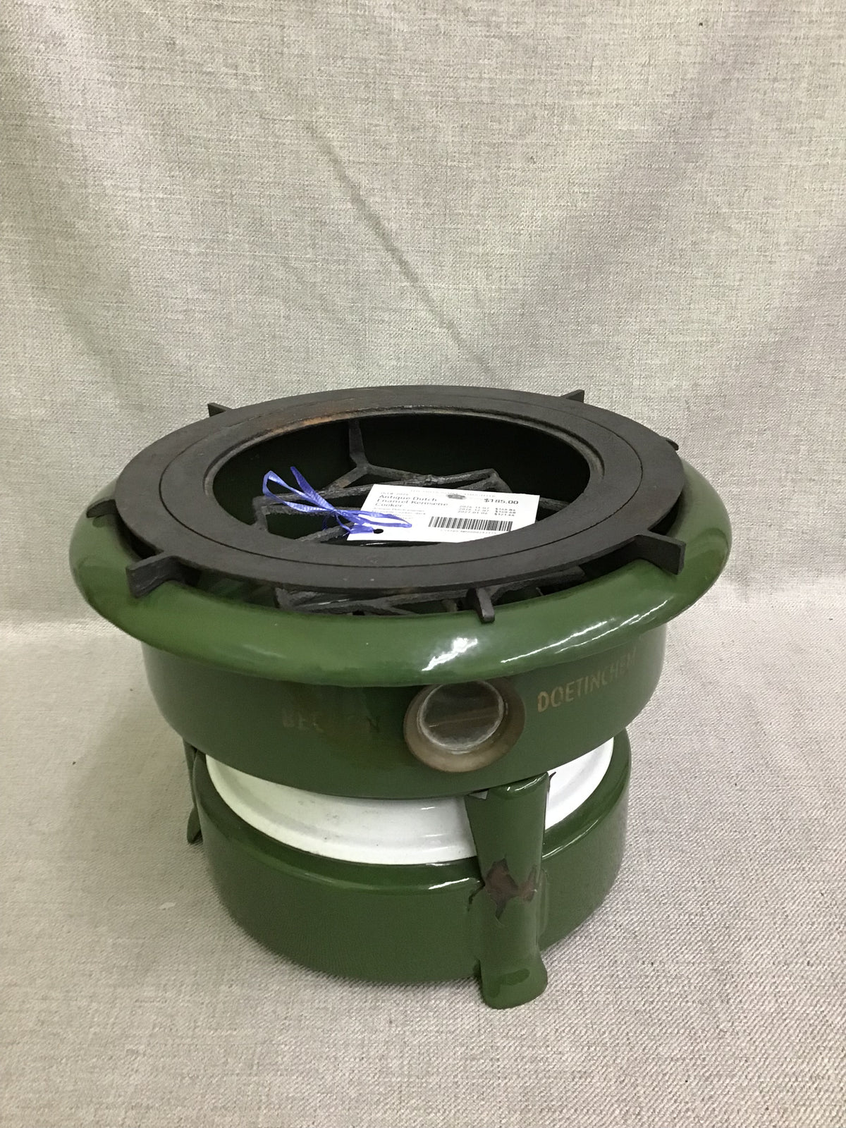 Antique Dutch Enamel Kerosene Cooker