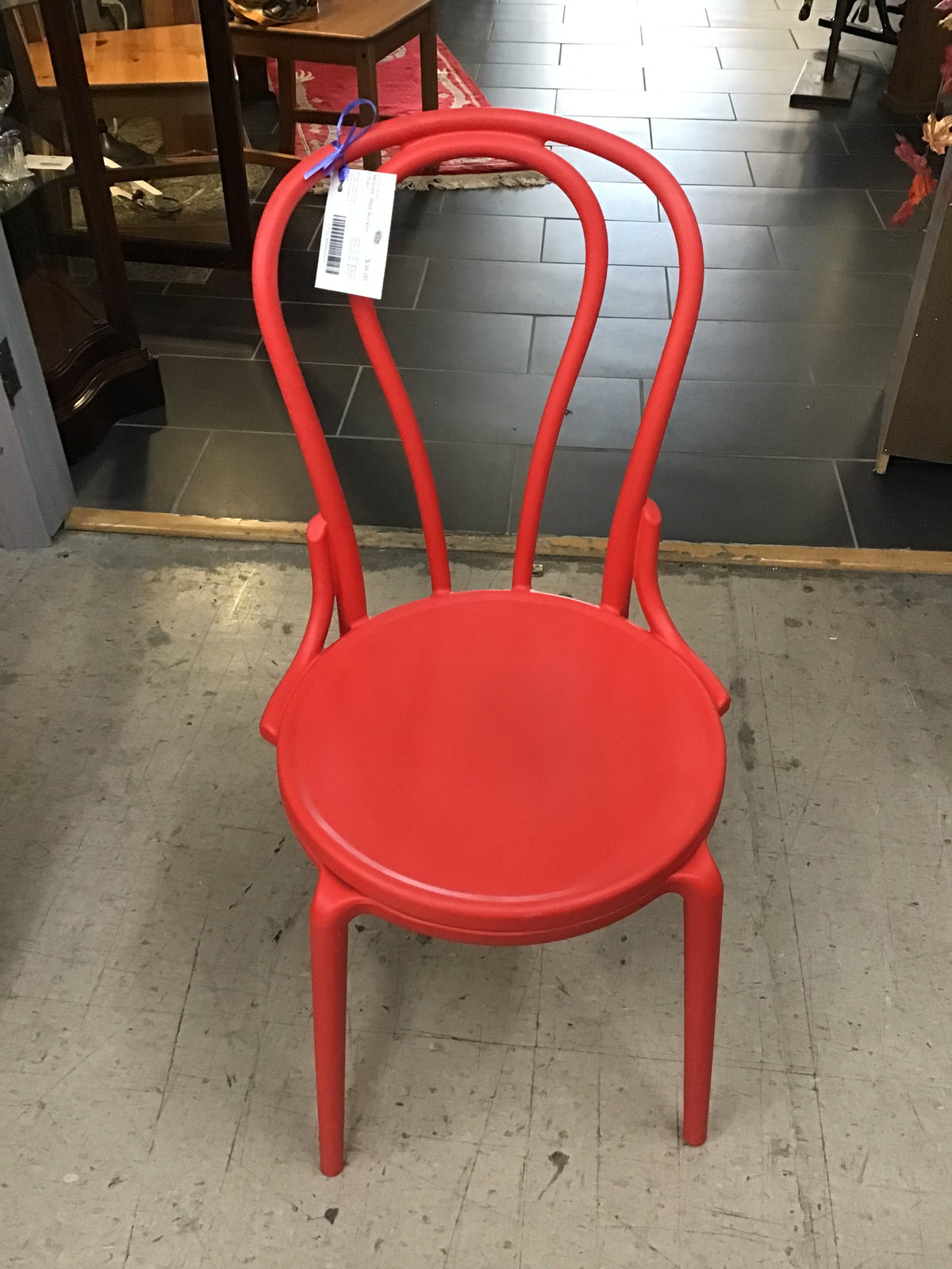'Monet' Red Acrylic Chair