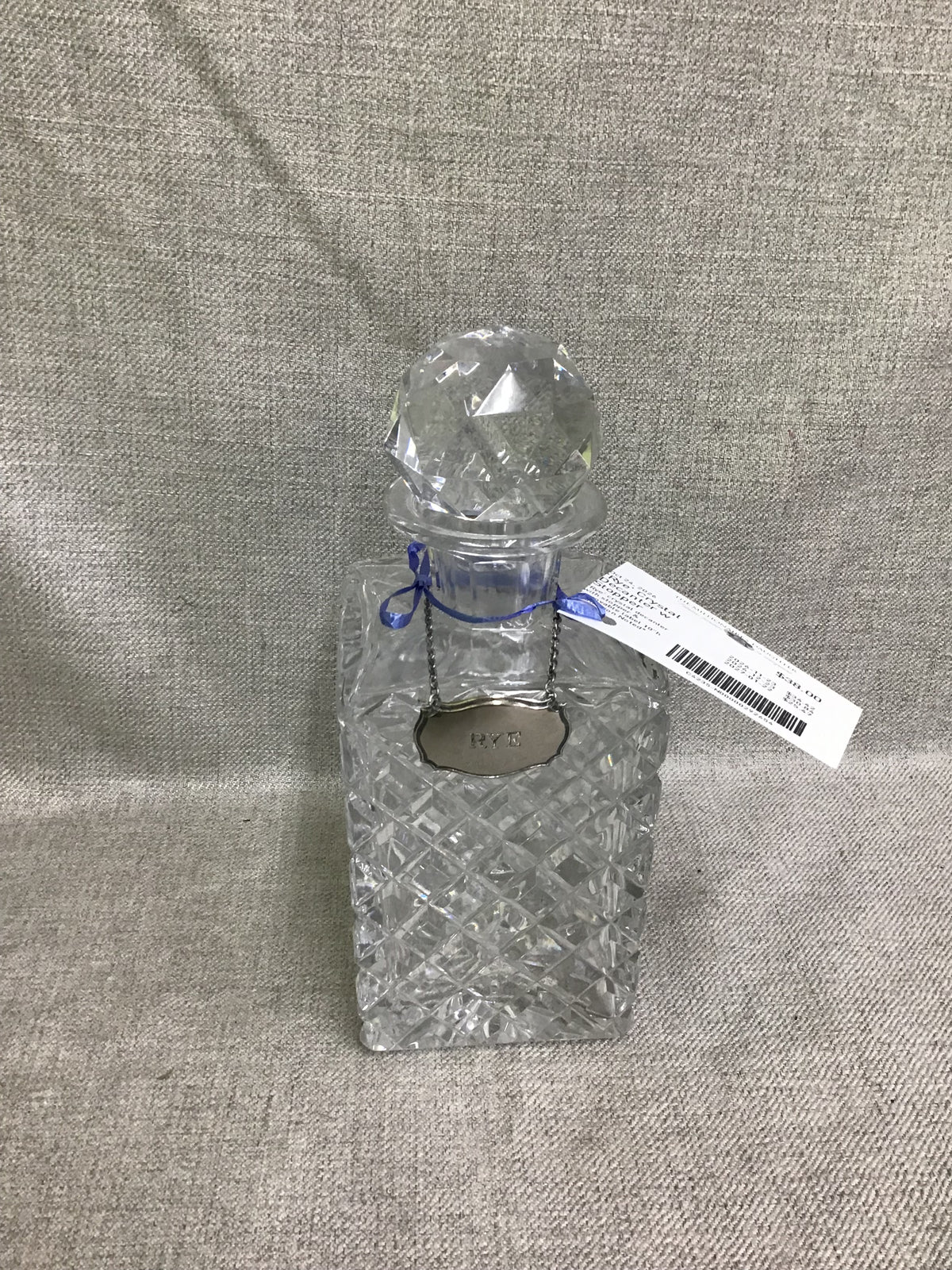 'Rye' Crystal Decanter w Stopper