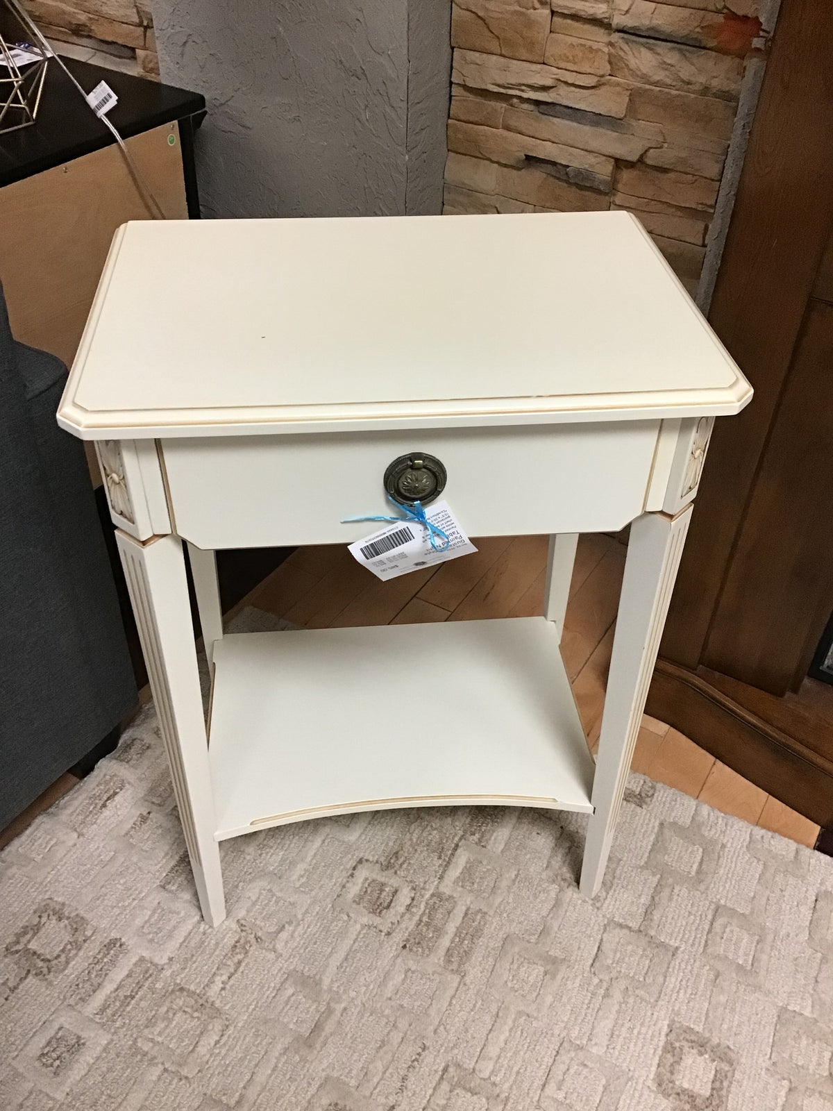 Gustavian Style Painted Night Table