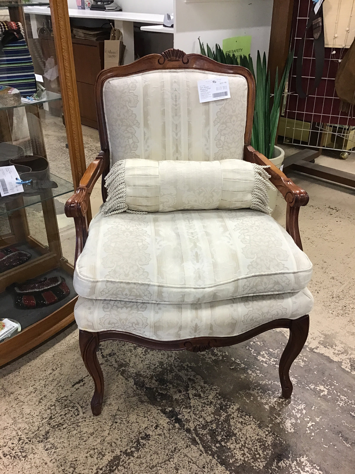 Sam Moore Bergere Chair w/Bolster