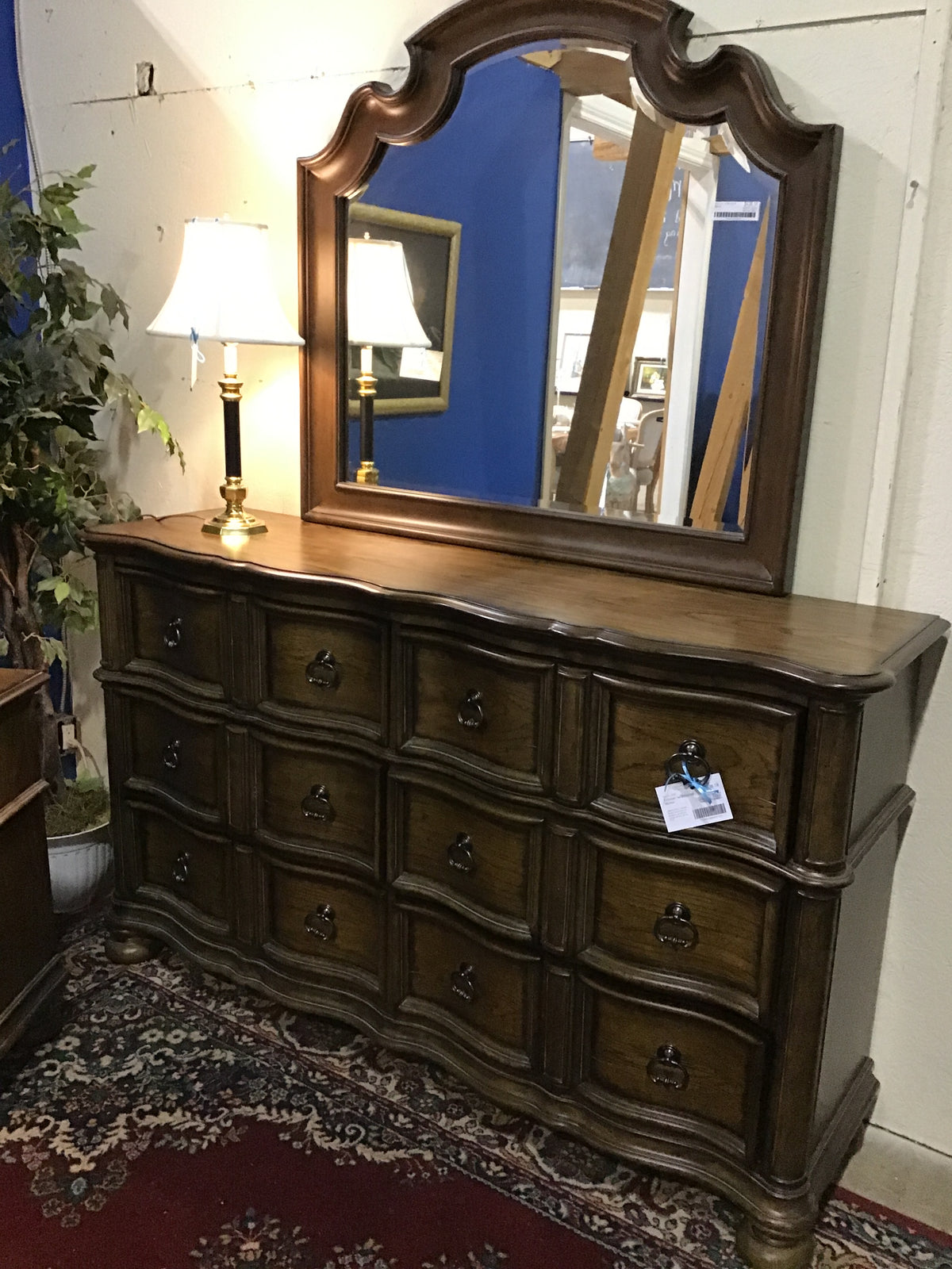 Dresser w/Beveled Mirror