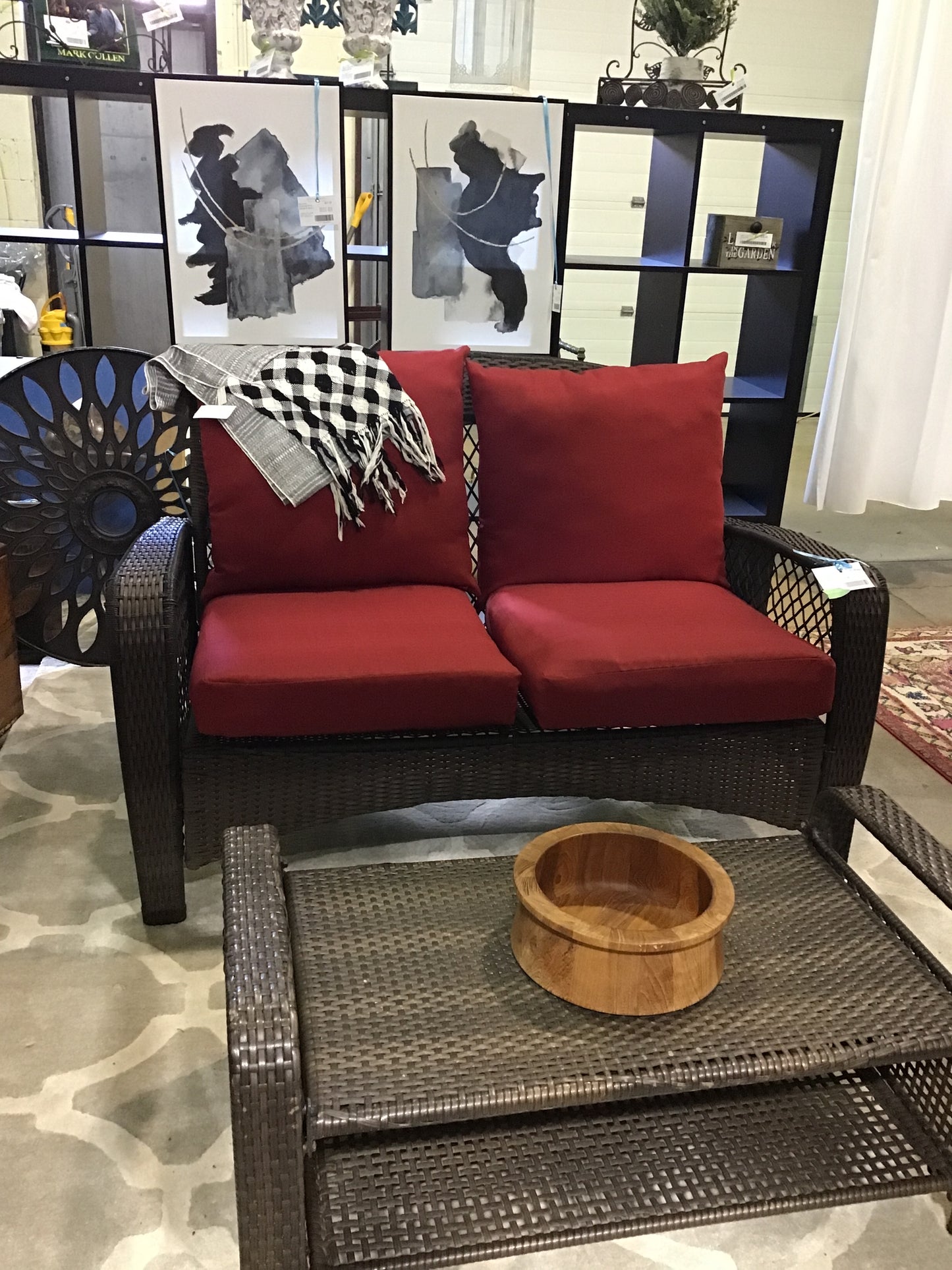 Resin Wicker Loveseat