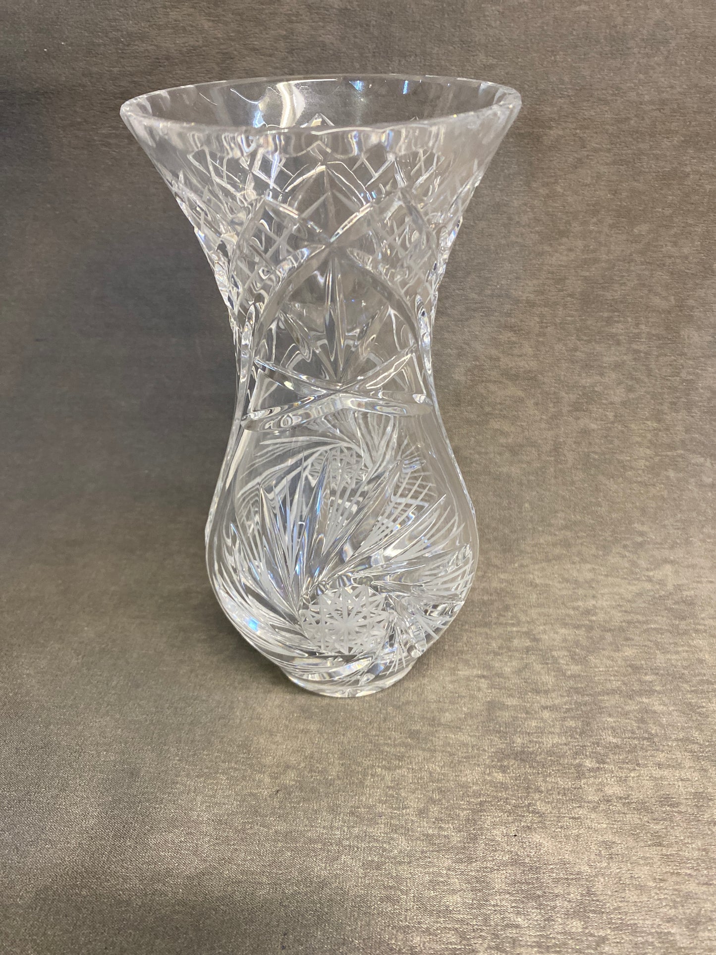 Pinwheel Crystal Vase