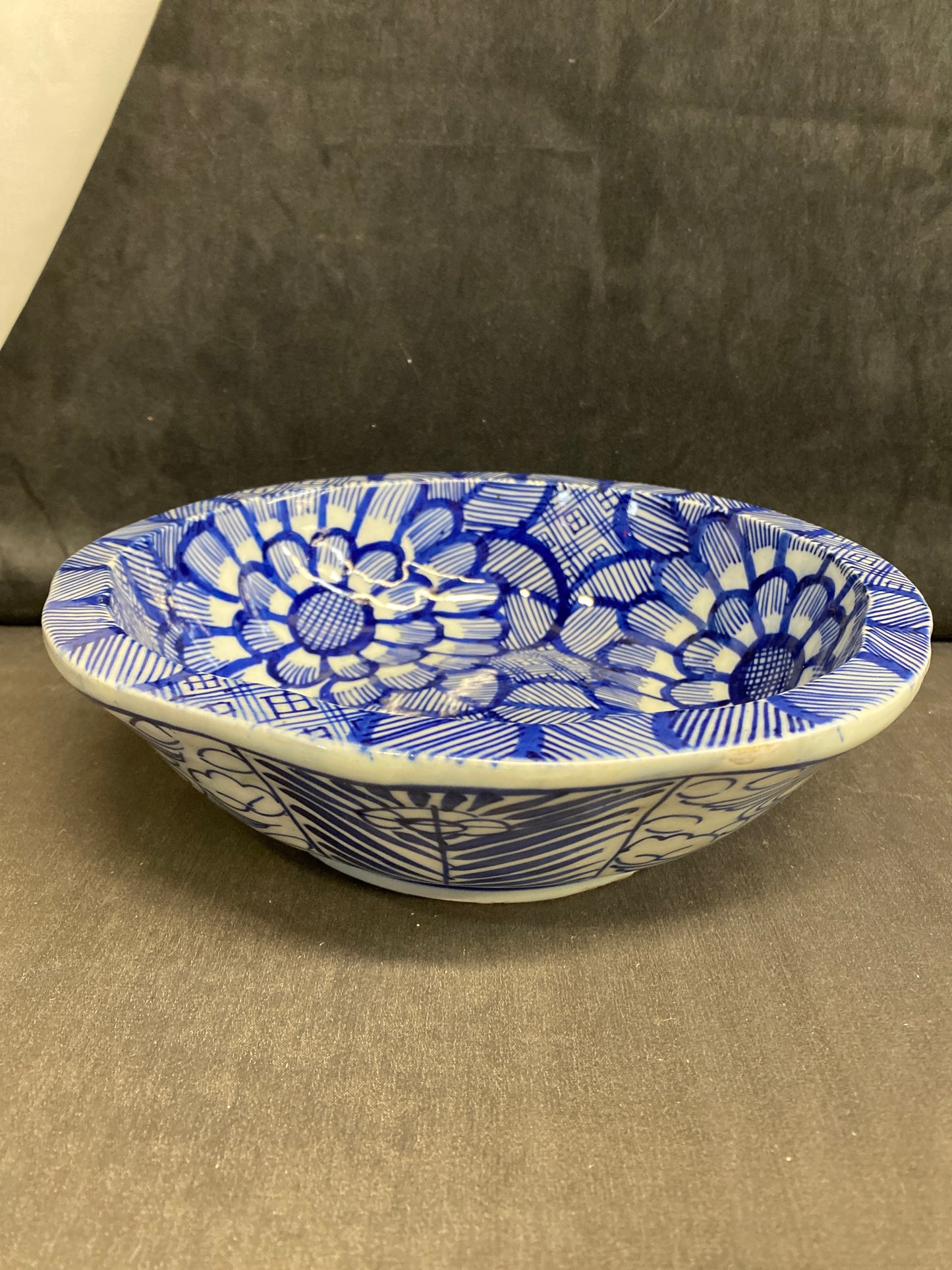 Ceramic Bowl - Blue & White