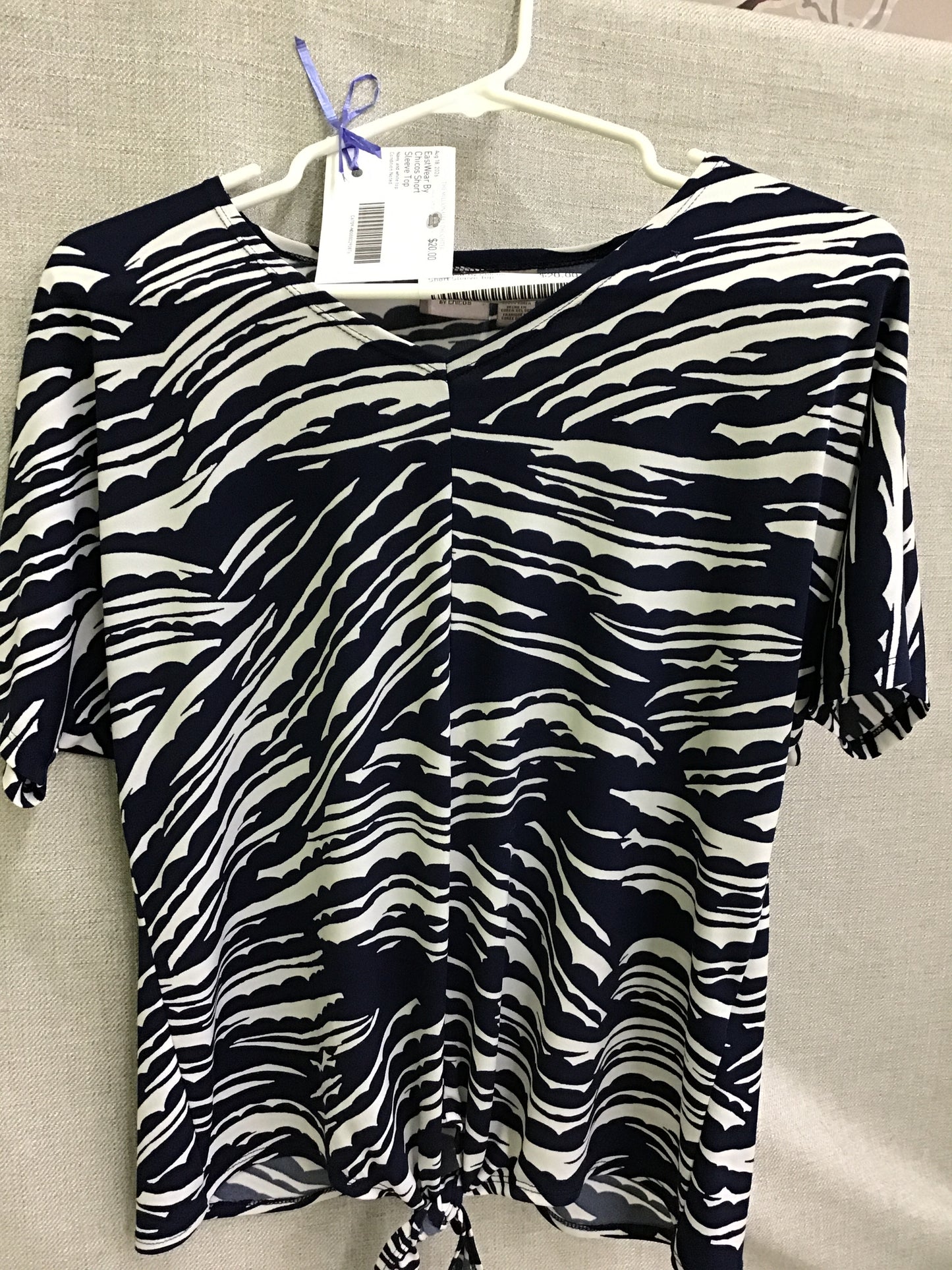 EastWear By Chicos Short Sleeve Top