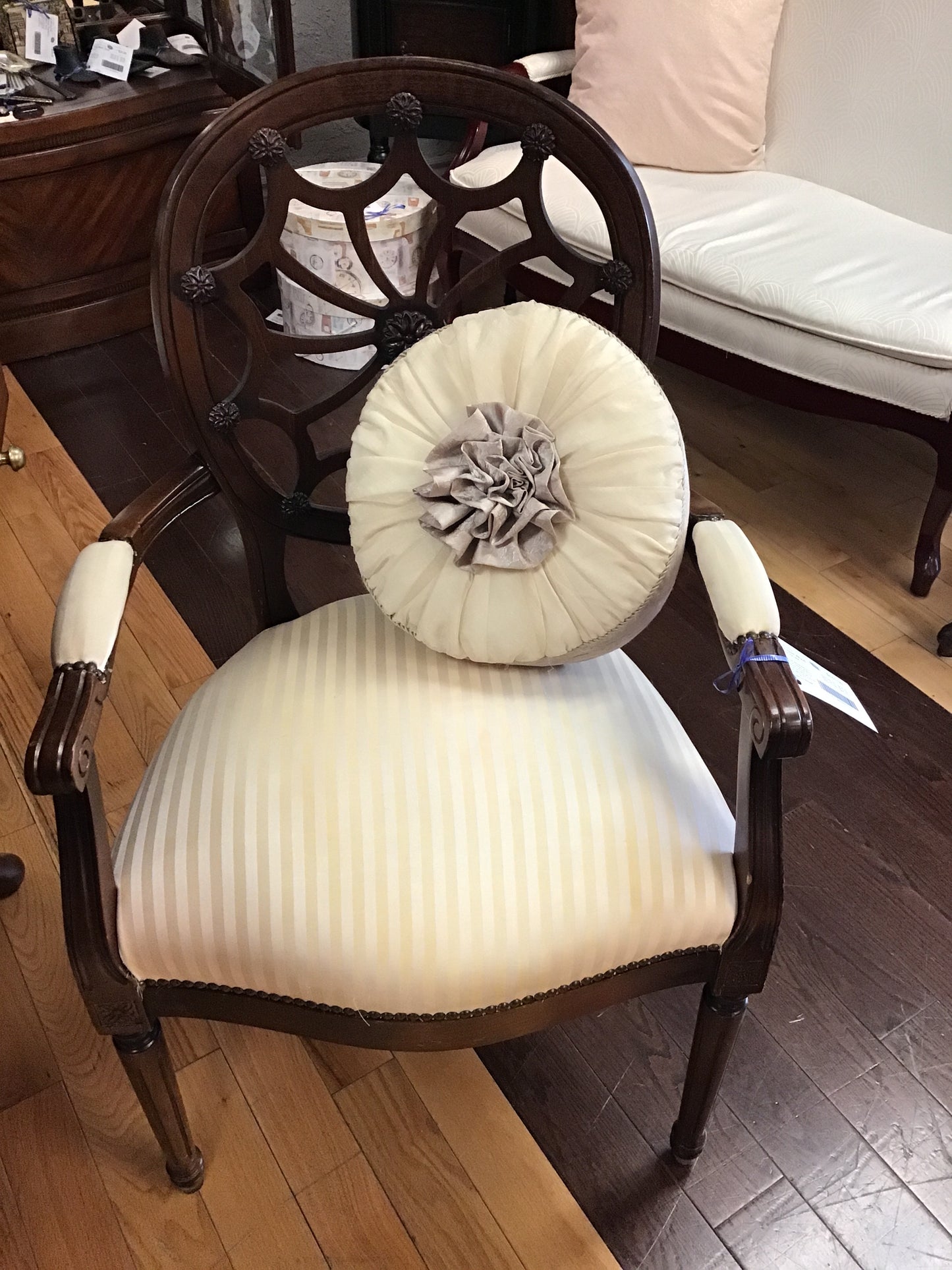 Antique Wood Armchair