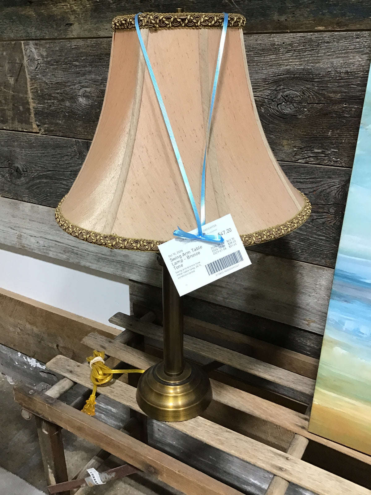 Swing Arm Table Lamp - Bronze Tone